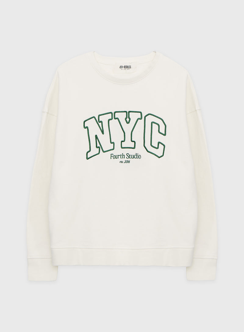 Cream Sustainable NYC Sweatshirt – Lori