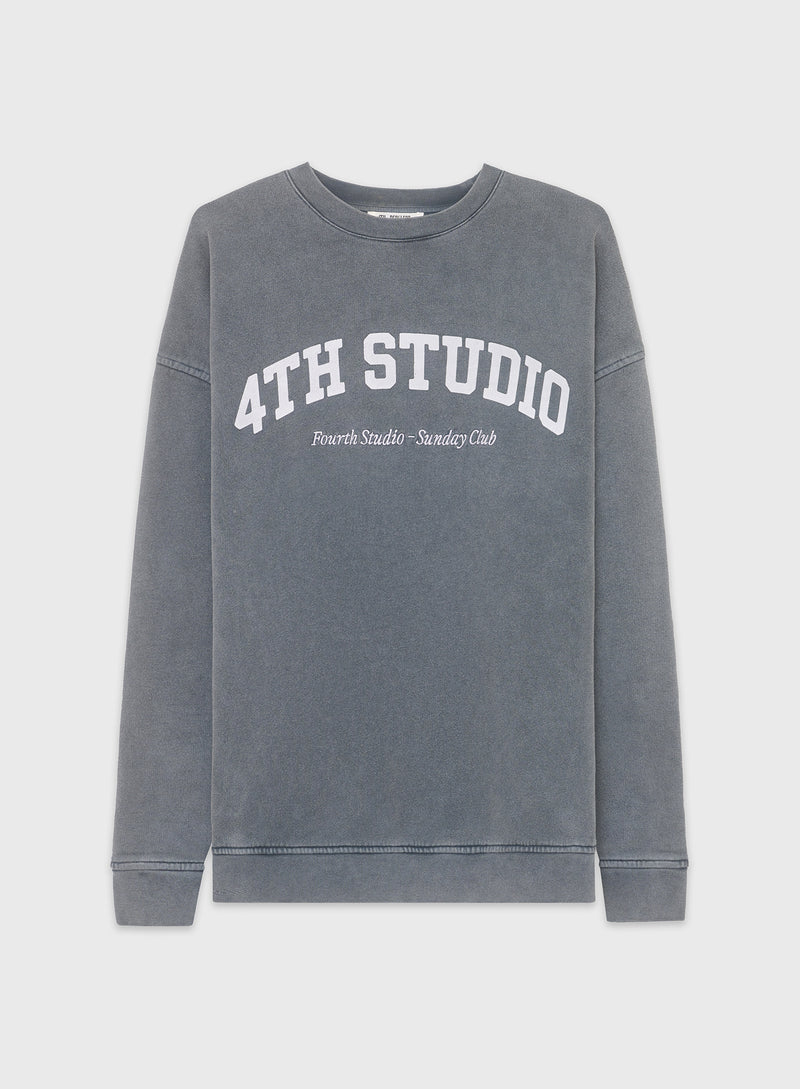 Grey Acid Wash Fourth Studio Sweatshirt - Beaux