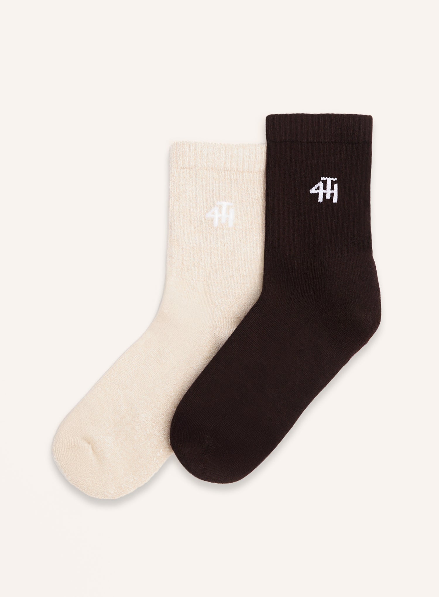 Chocolate And Beige Multipack 4th Branded Socks