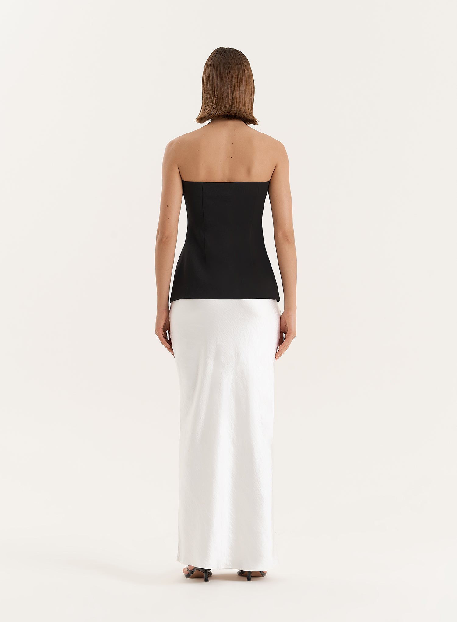 Black Tailored Gold Button Corset- Clare