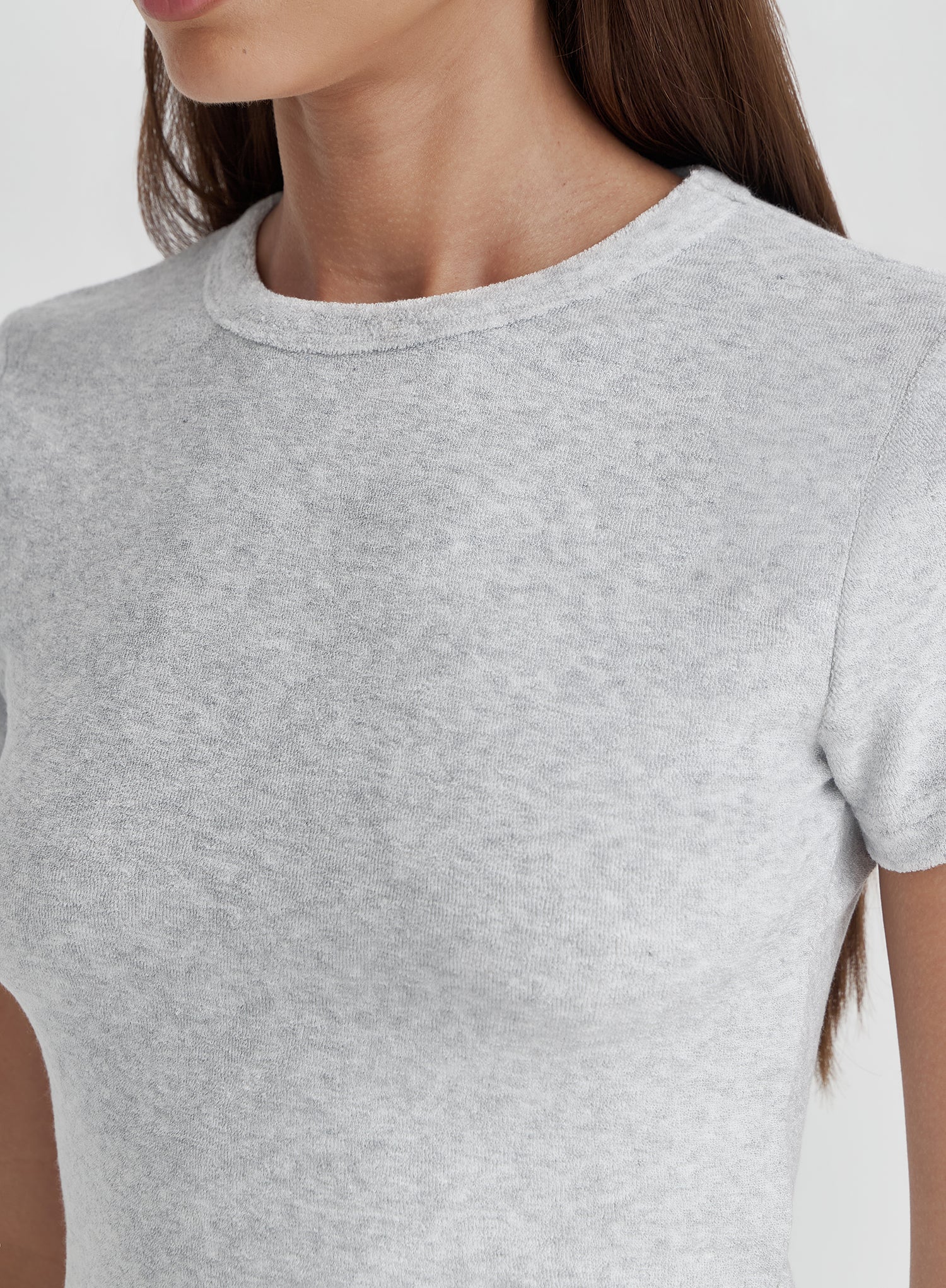 Grey Towelling Baby Tee