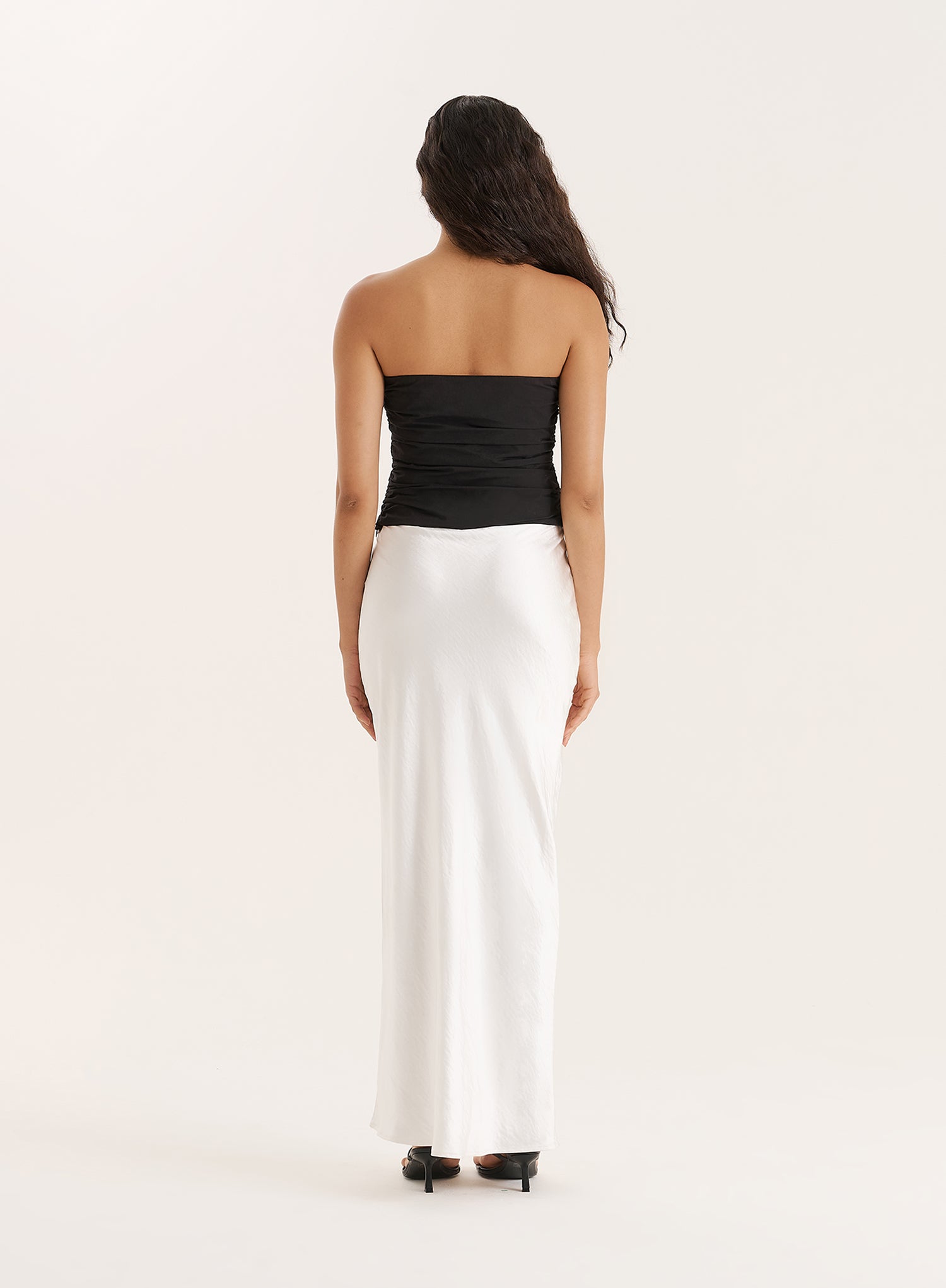 Black Cut Out Gold Hardware Bandeau Top