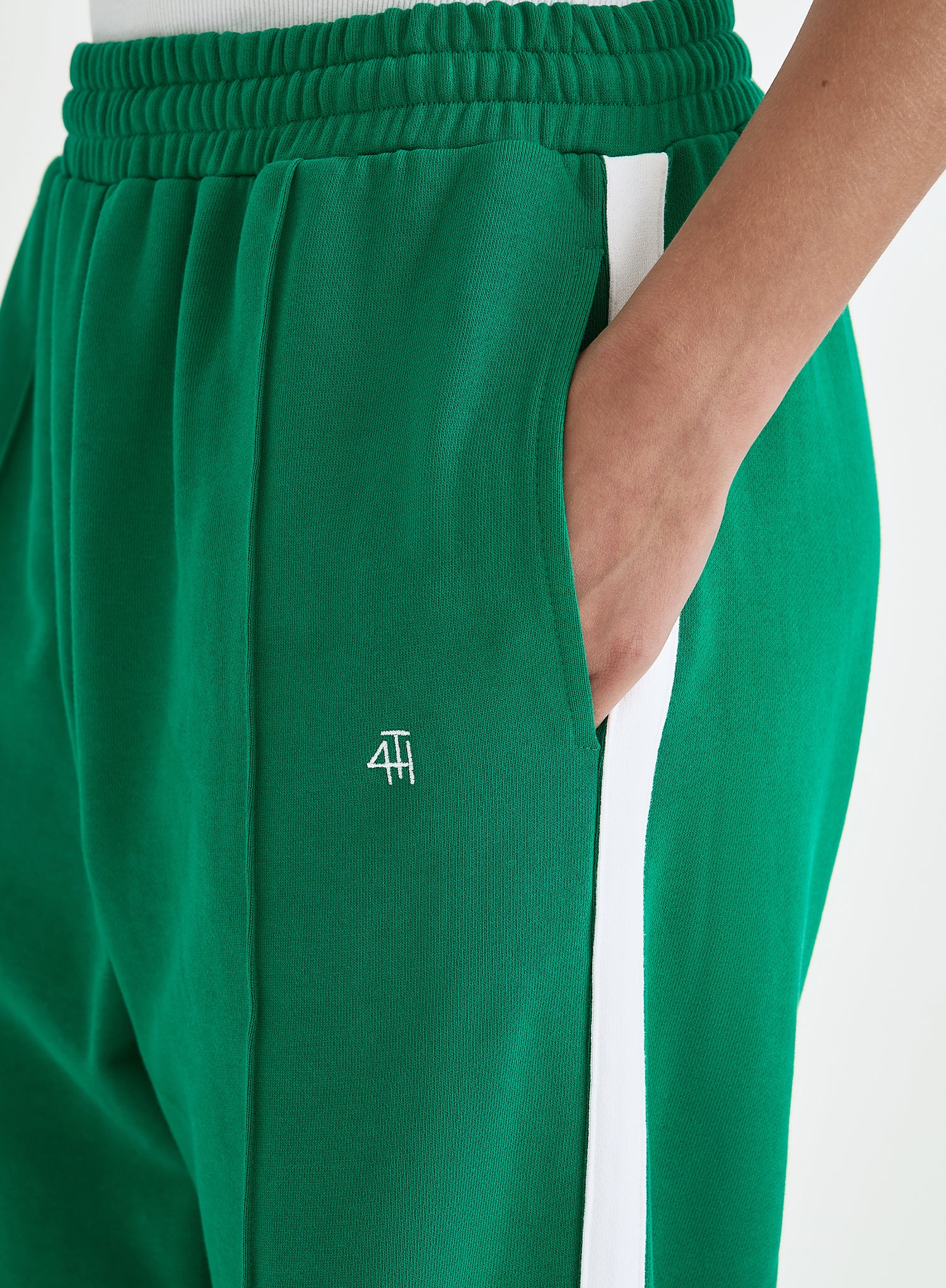 Green 4th Wide Leg Branded Jogger - Fergie