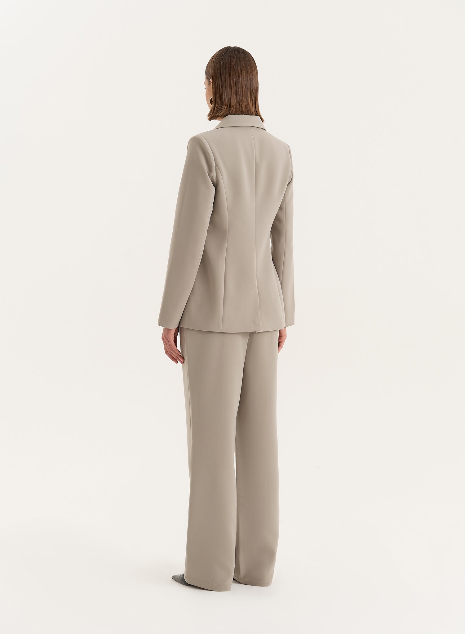 Olive Tailored Asymmetric Blazer- Bianca