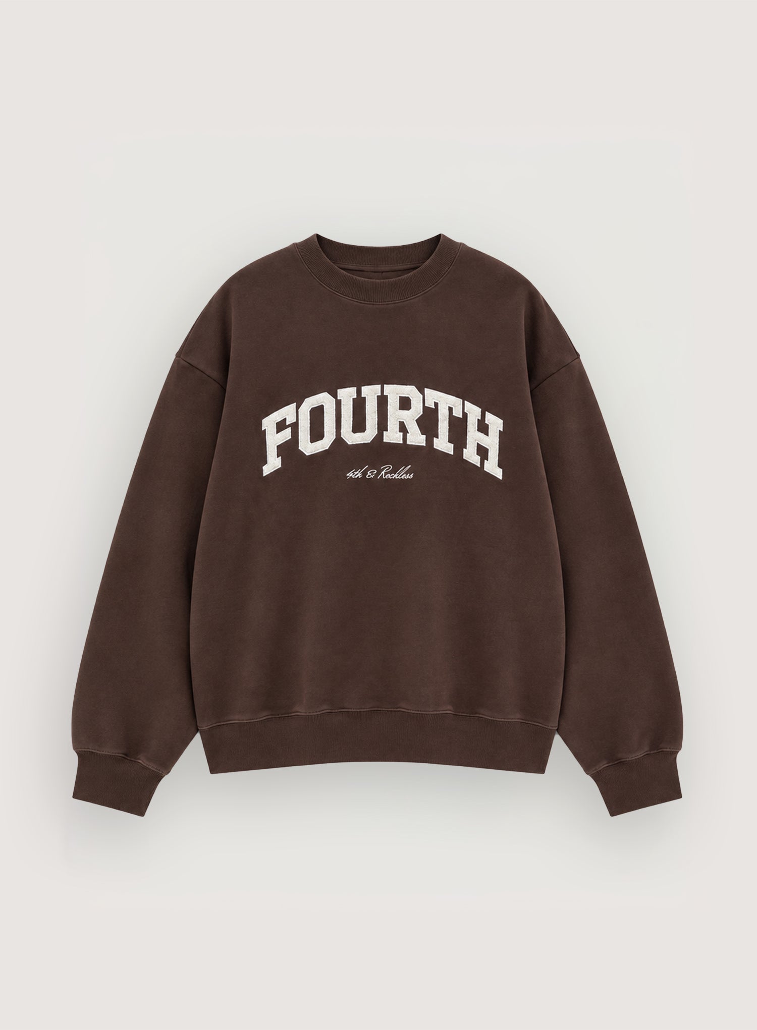Chocolate Brown Fourth Boucle Branded Sweatshirt