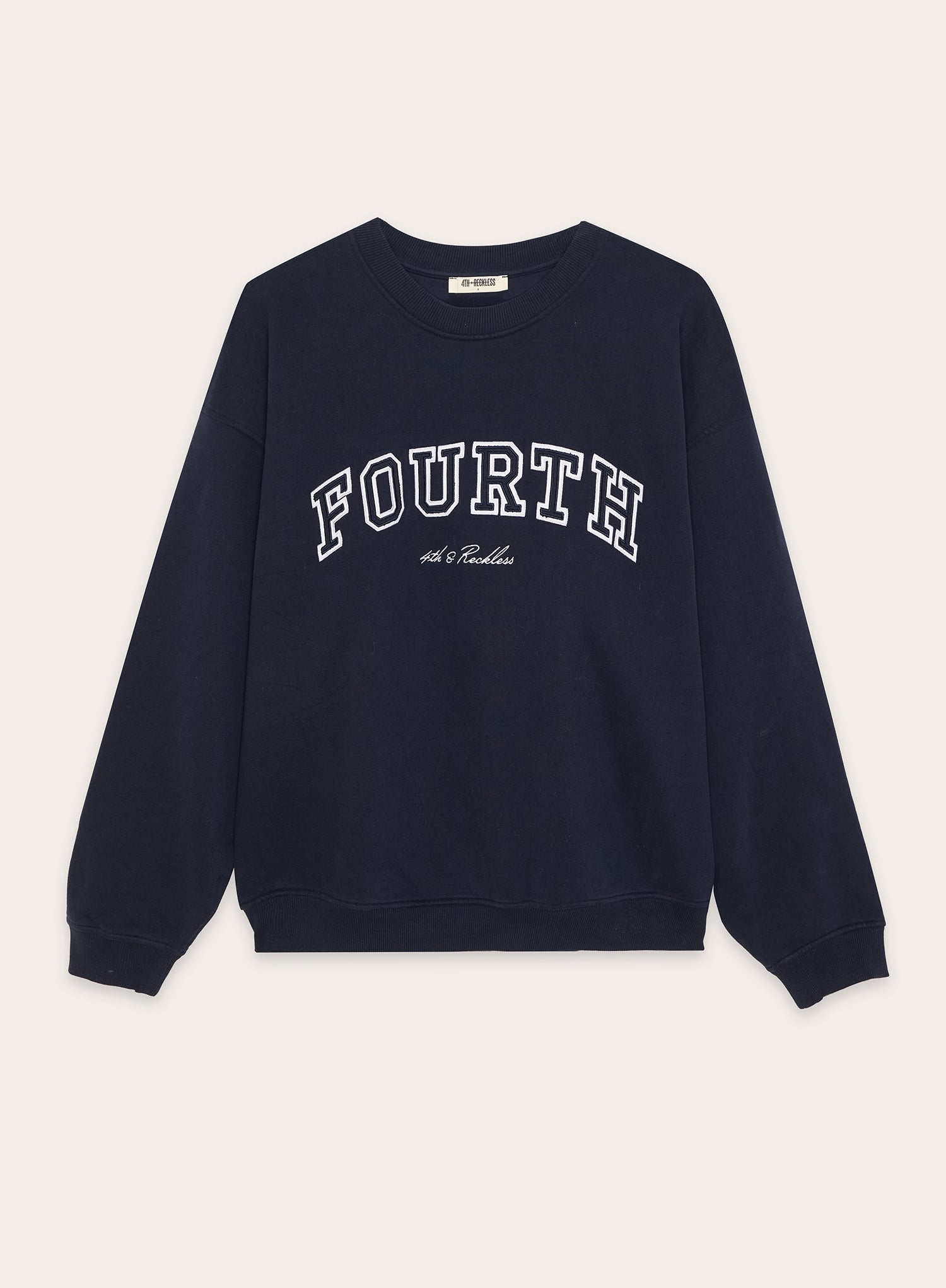 Navy Fourth Embroidered Branded Sweatshirt