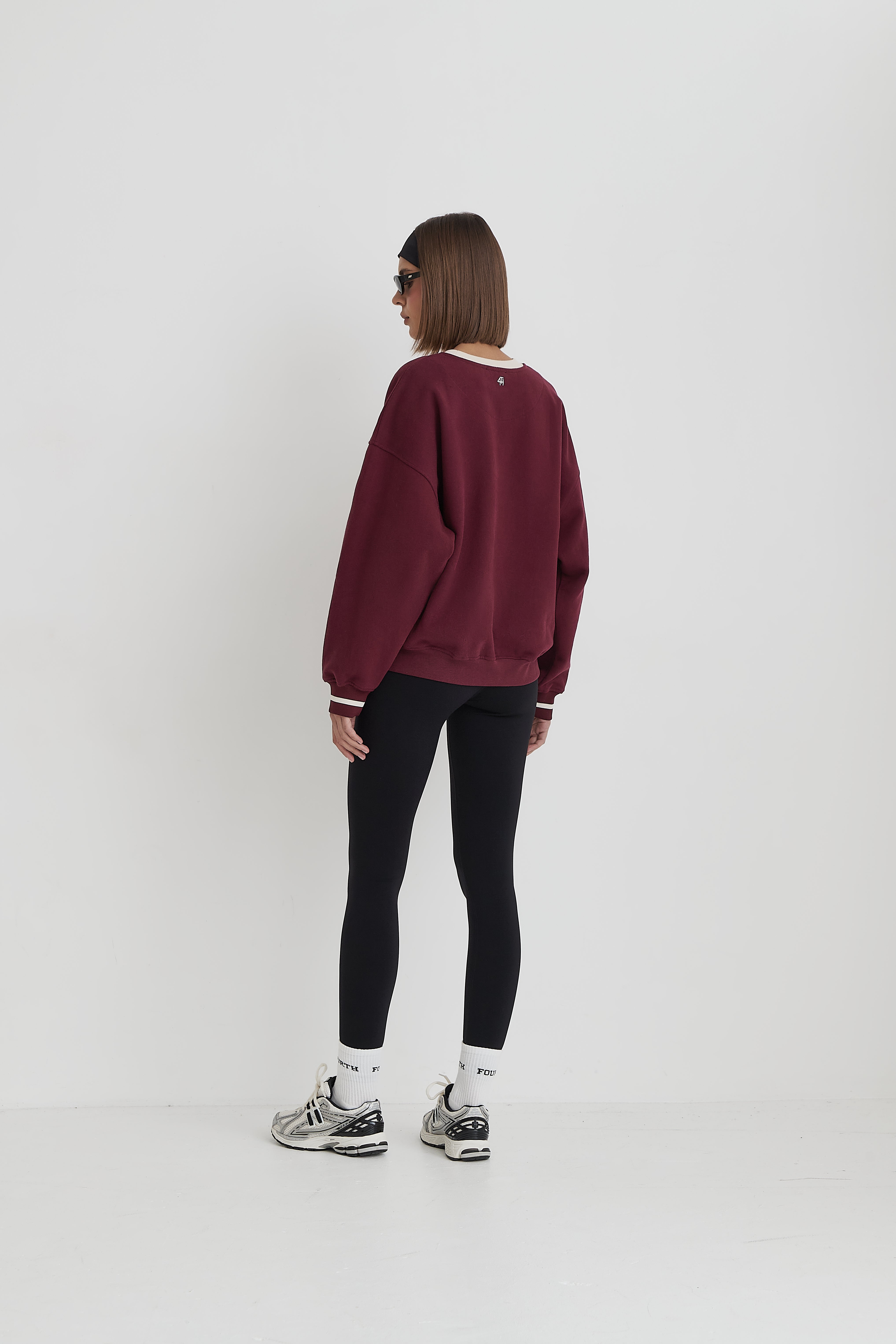 Burgundy Fourth Studio Relaxed Oversized Sweatshirt- Davis