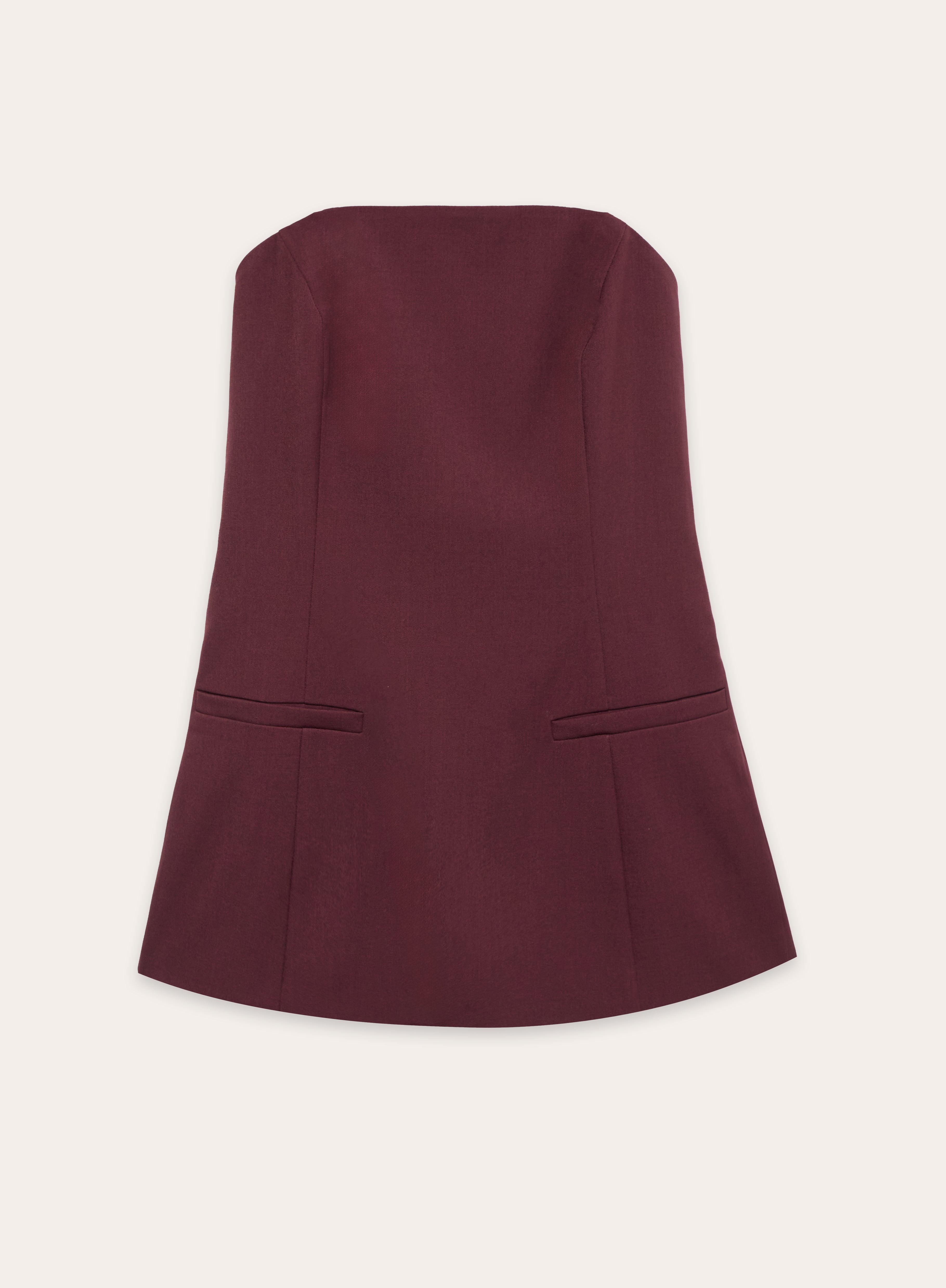 Burgundy Tailored Corset