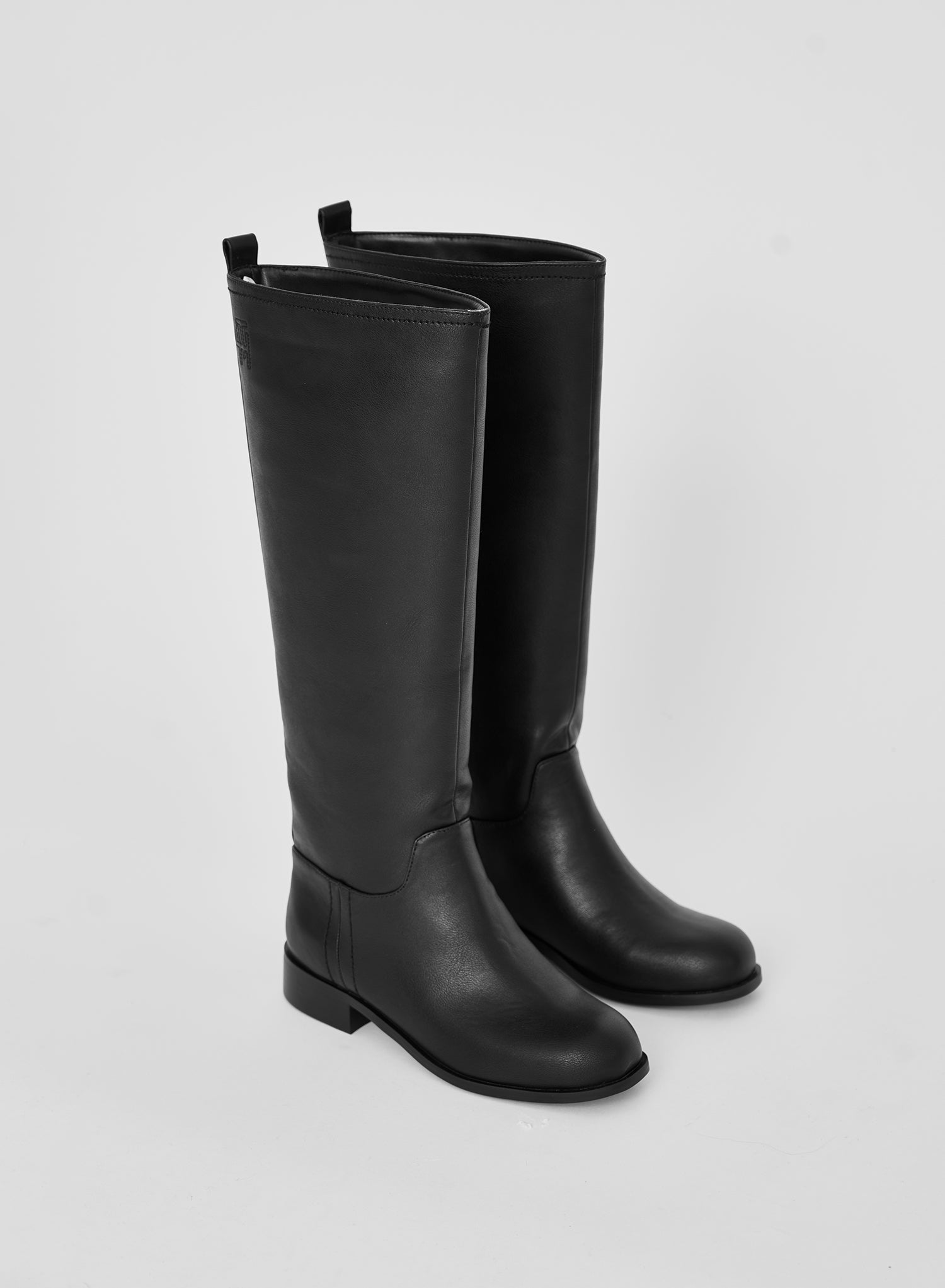 Black Knee High Riding Boots- Shoreditch