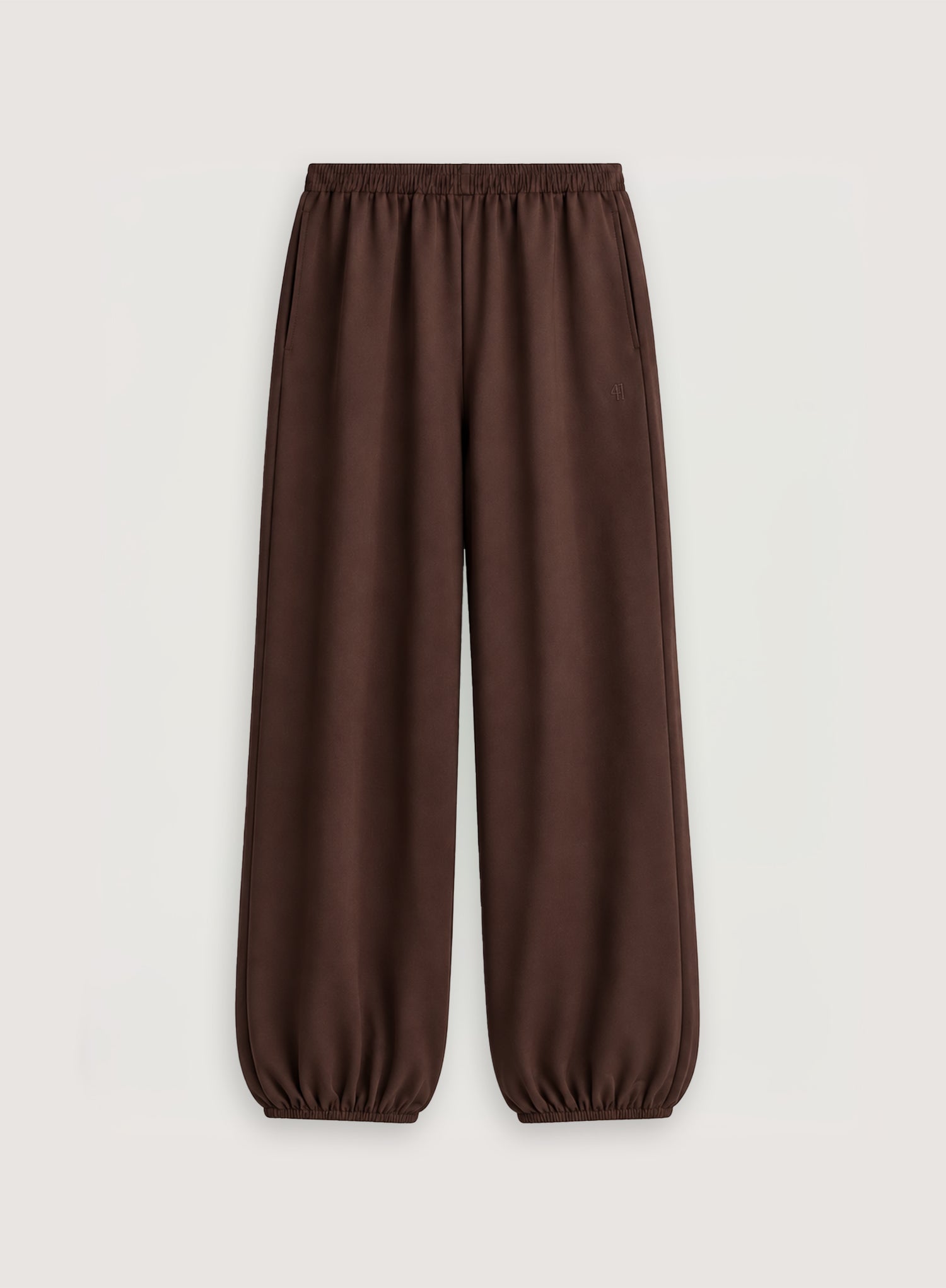 Chocolate Brown Balloon Leg Joggers
