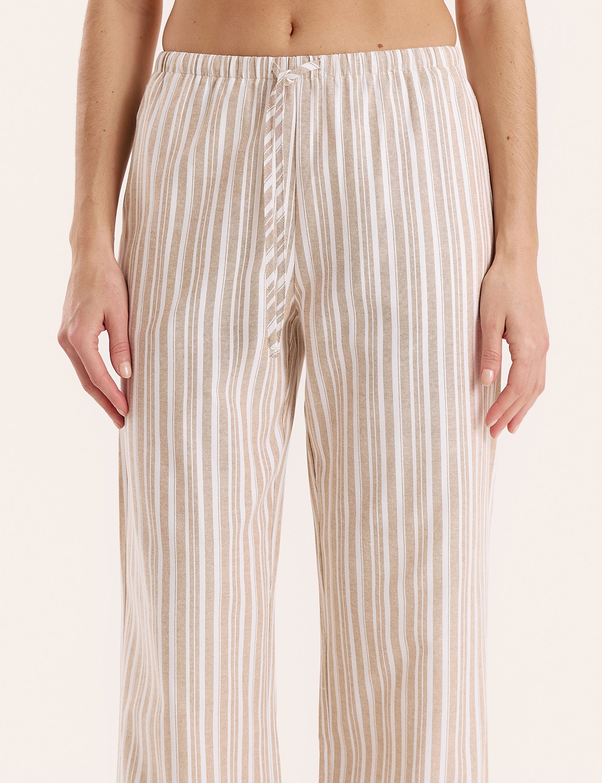 Stripe Wide Leg Trousers