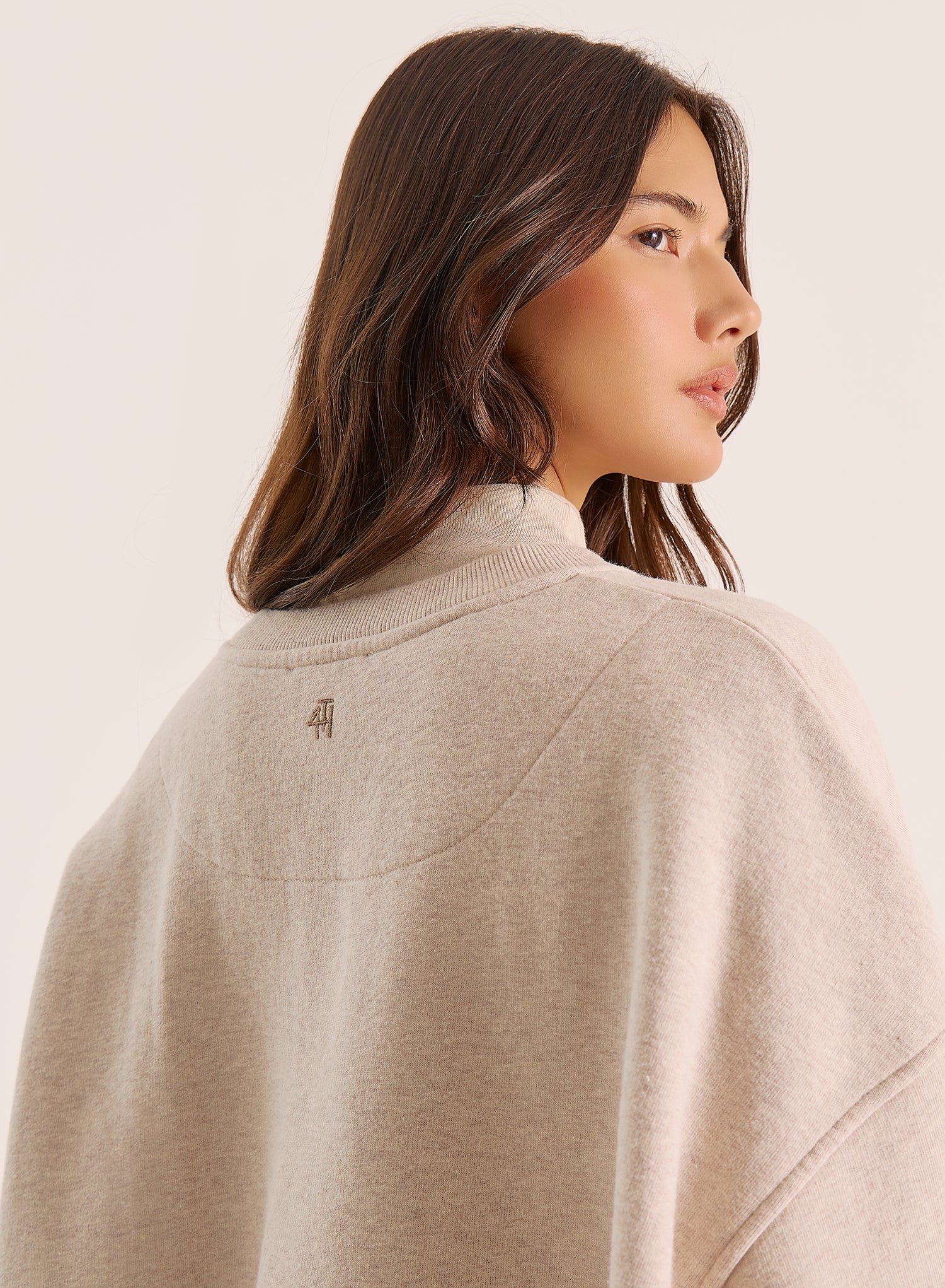 Oatmeal Fourth Slogan Sweatshirt