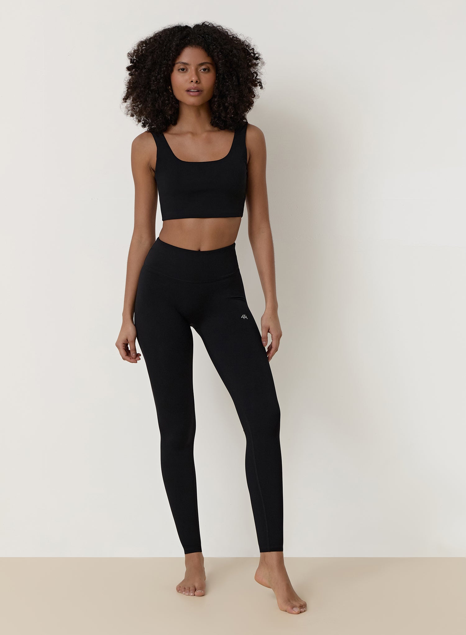 Black Fourth Crop Top- Elessia