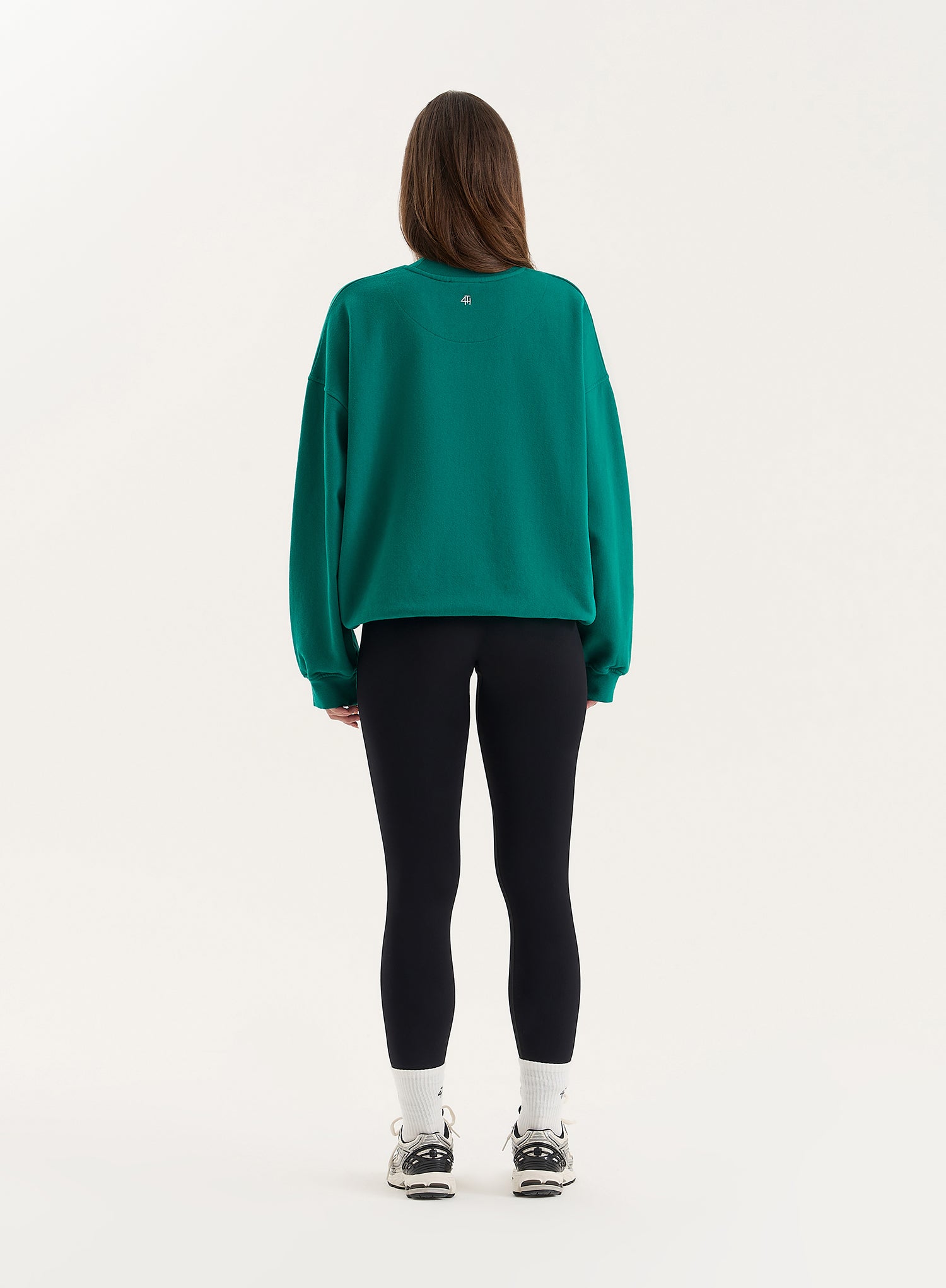 Green Fourth Athletics Slogan Oversized Sweatshirt- Aviva