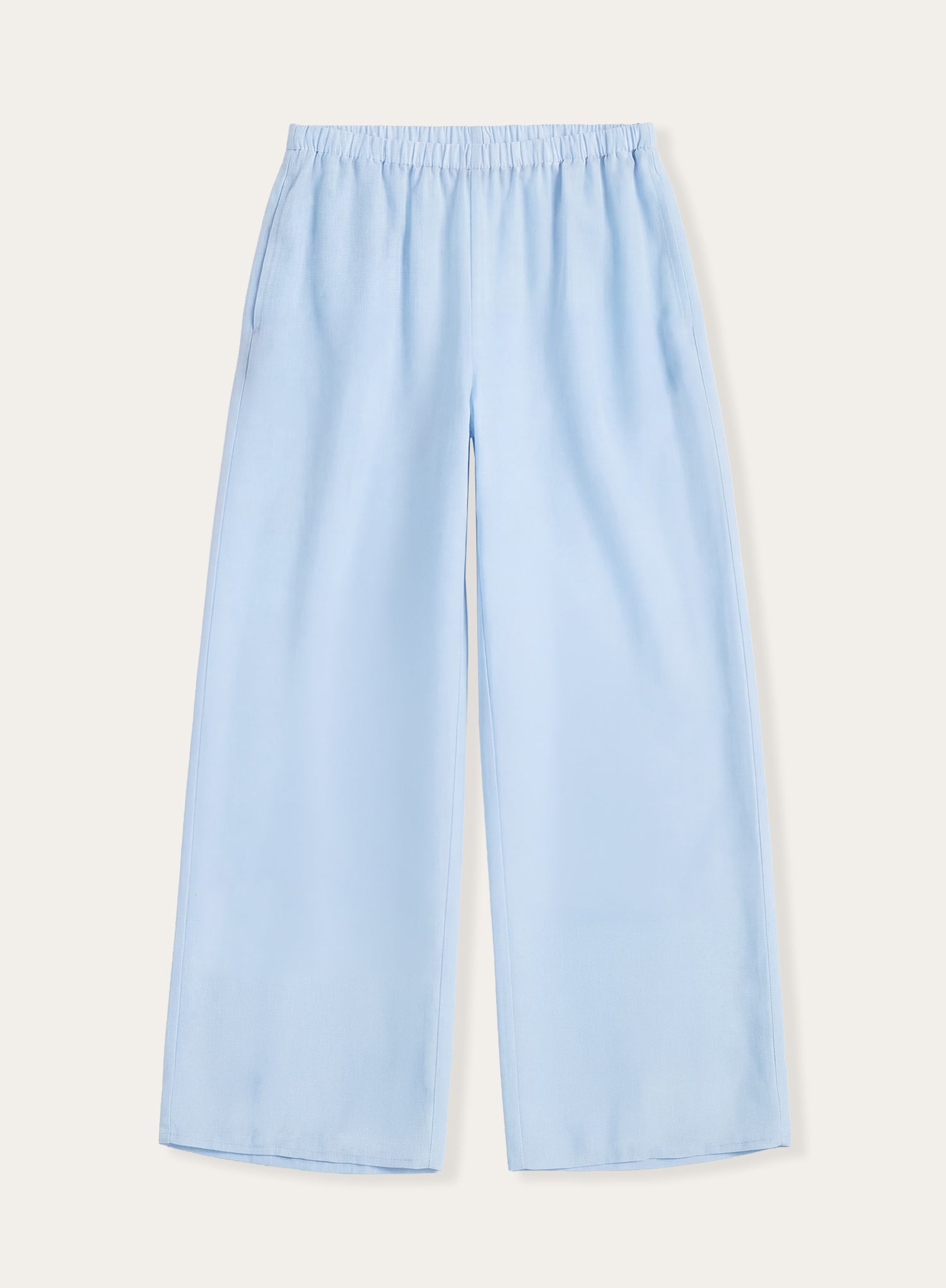 Light Blue Semi Sheer Wide Leg Trousers