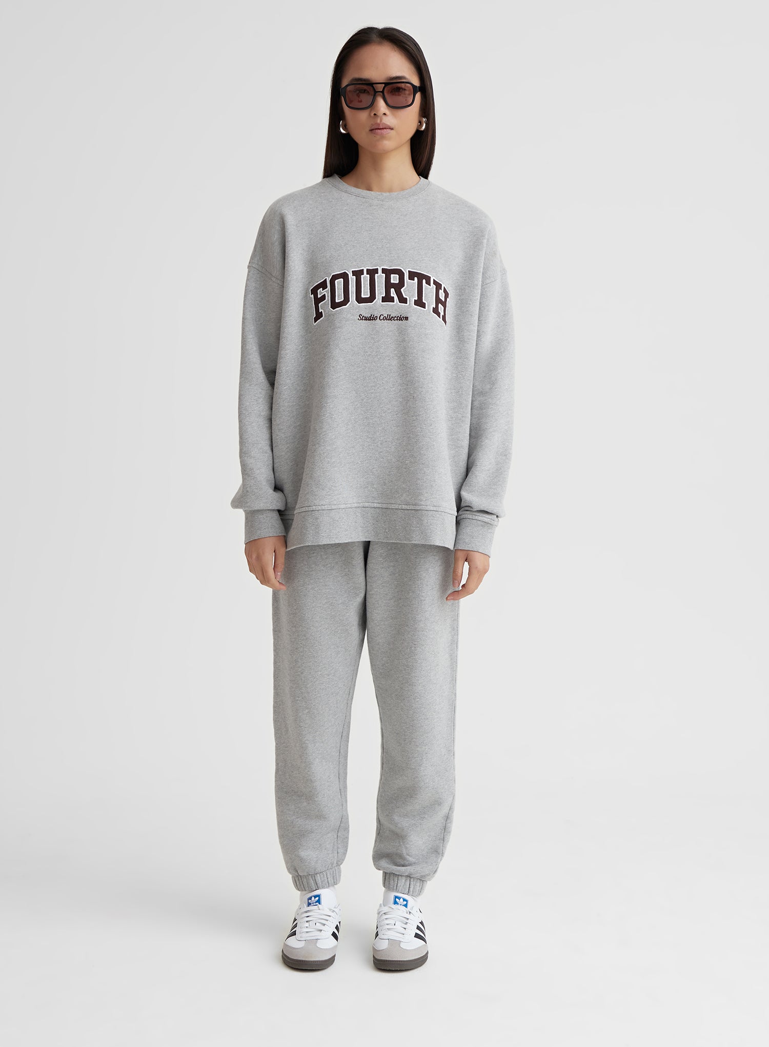 Grey Marl Fourth Studio Oversized Sweatshirt – Dianna