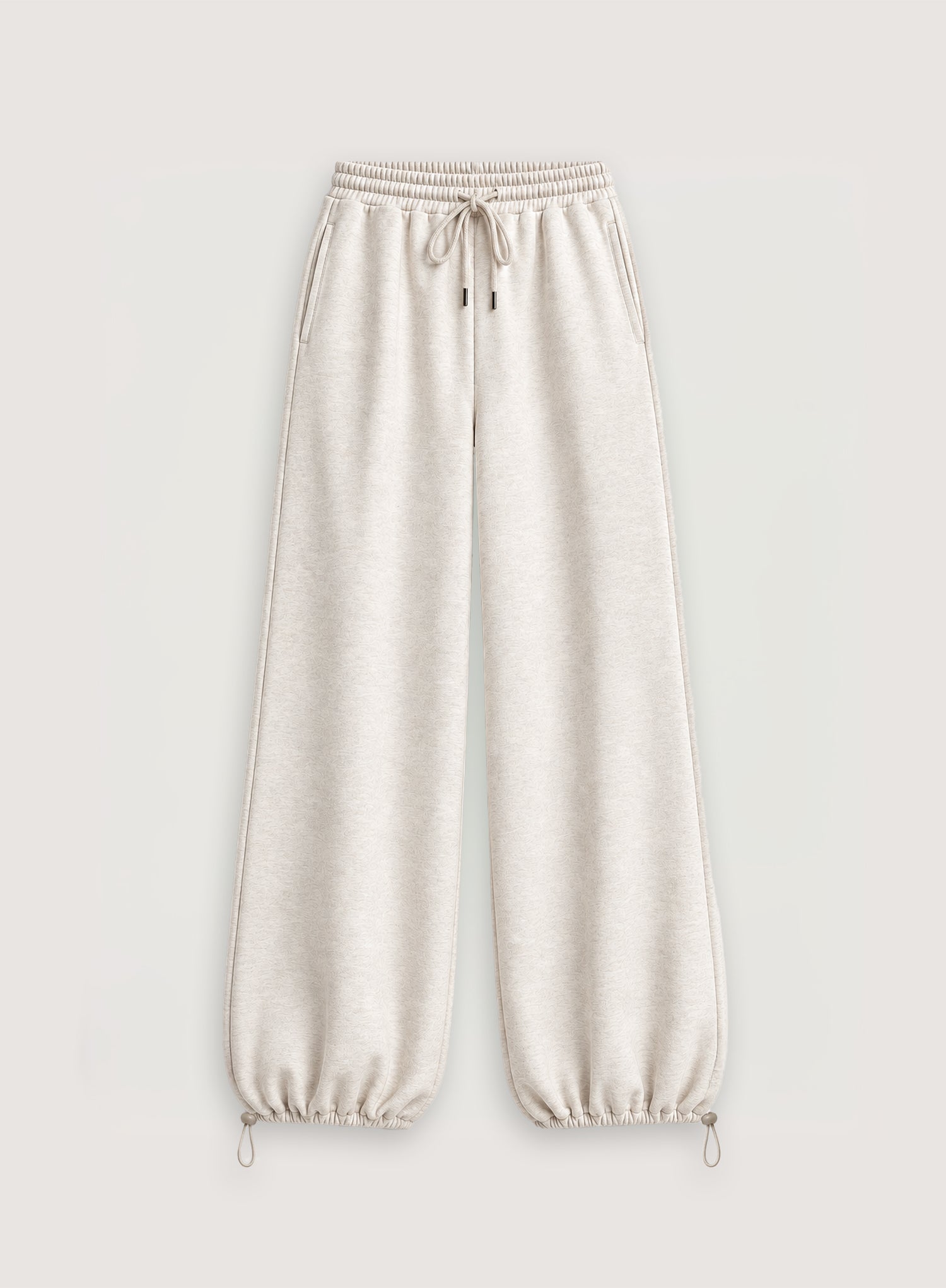 Oatmeal Cotton Balloon Leg Joggers