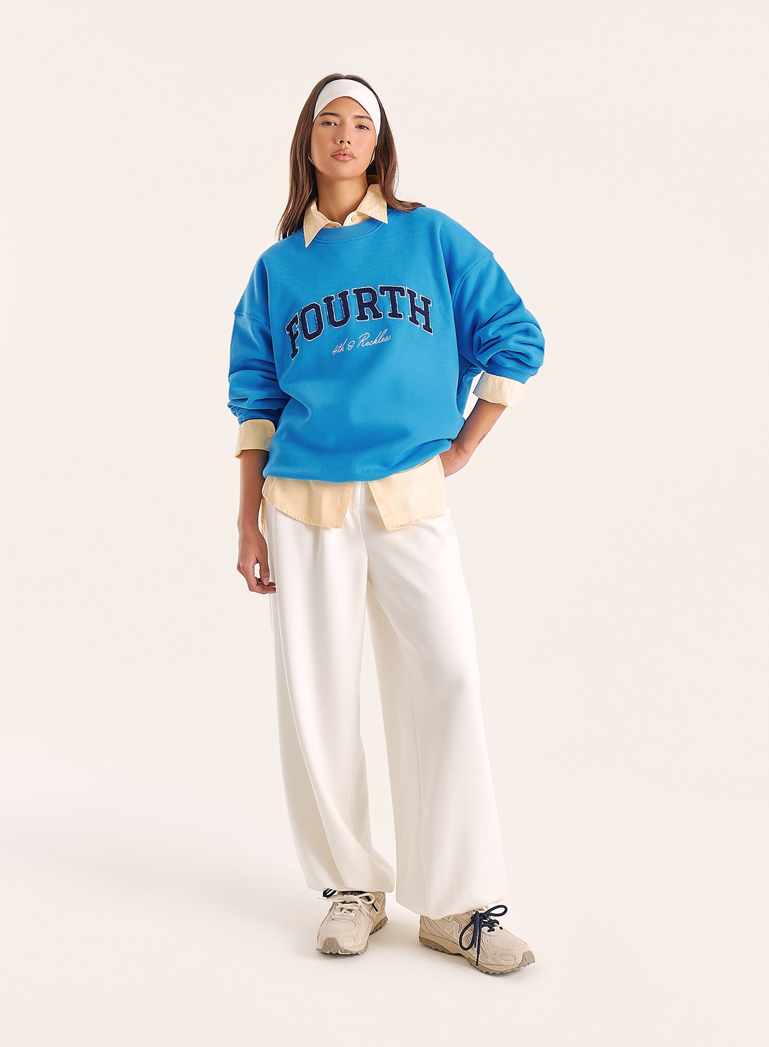 Bright Blue Fourth Branded Sweatshirt