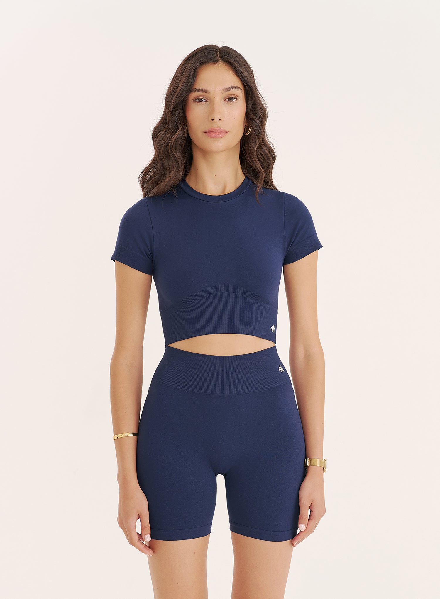 Navy Sculpting Seamless Cycling Shorts