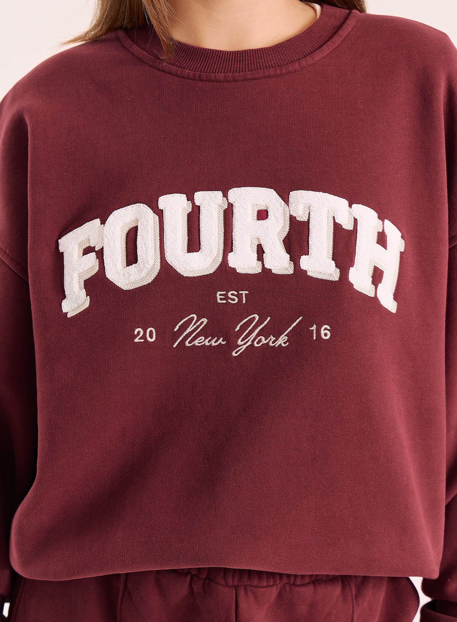 Burgundy Fourth Branded Sweatshirt