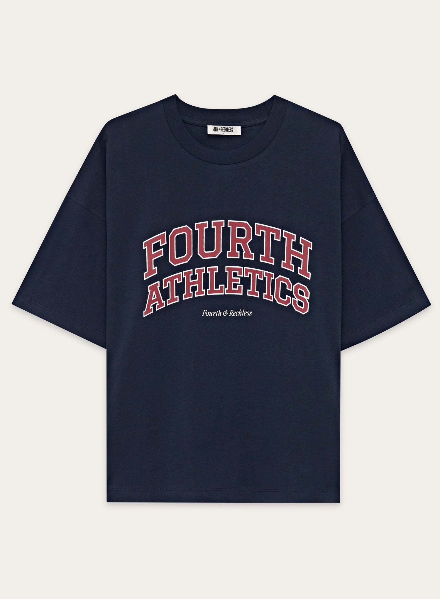 Navy Fourth Athletics Oversized T-Shirt- Siobhan