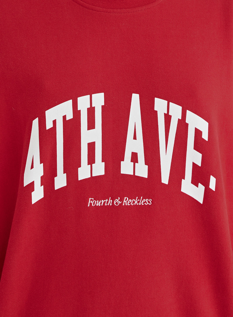 Red Avenue Sweatshirt- Avenue