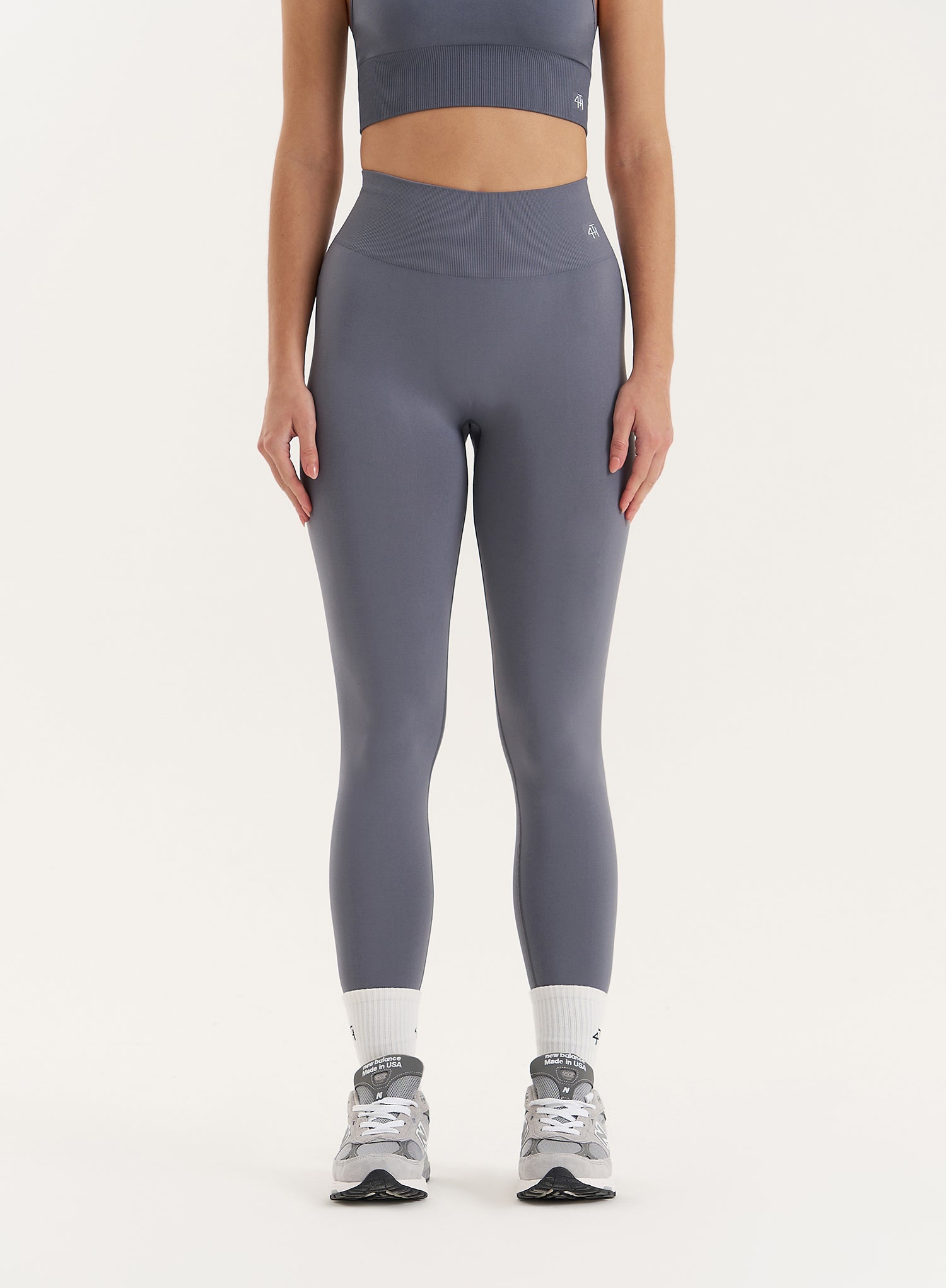 Grey Sculpting Seamless Gym Leggings- Tyler