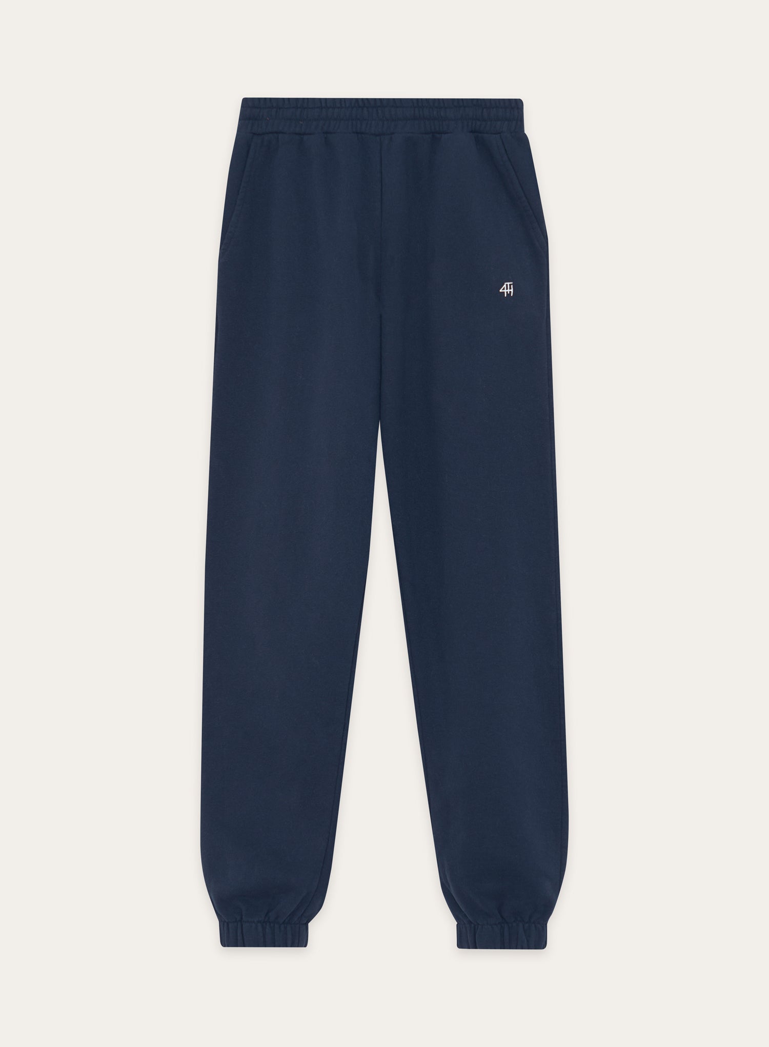 Navy Branded Cuffed Jogger- Ellie