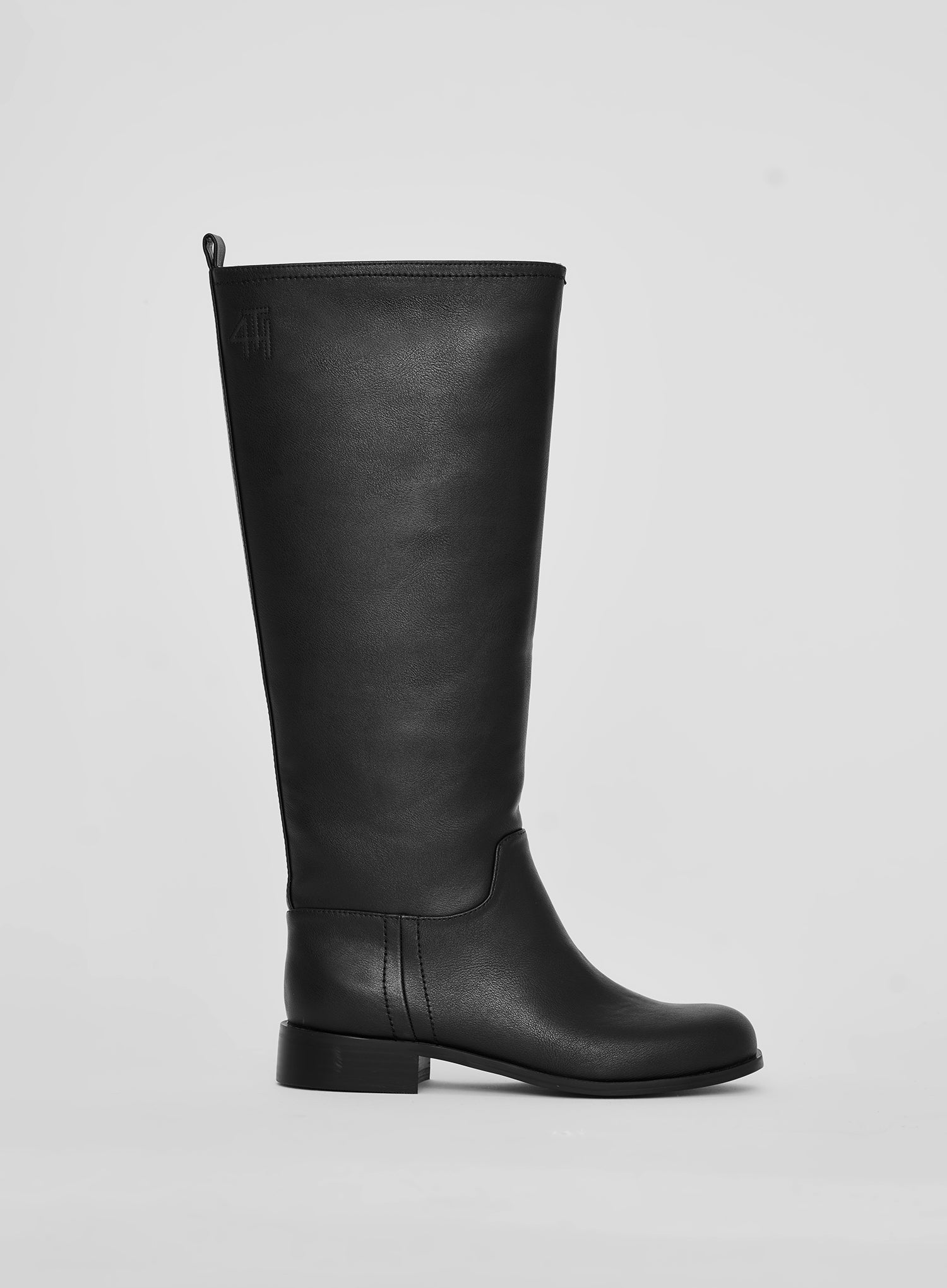 Black Knee High Riding Boots- Shoreditch