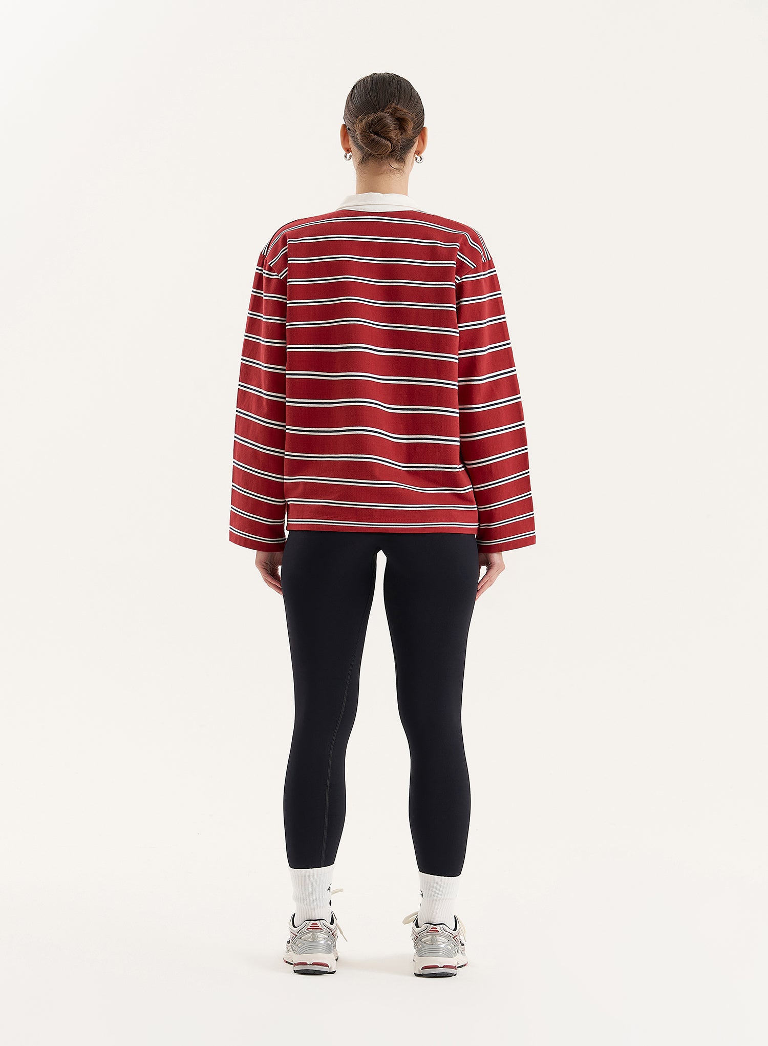 Multi Stripe Oversized Rugby Top- Alicia