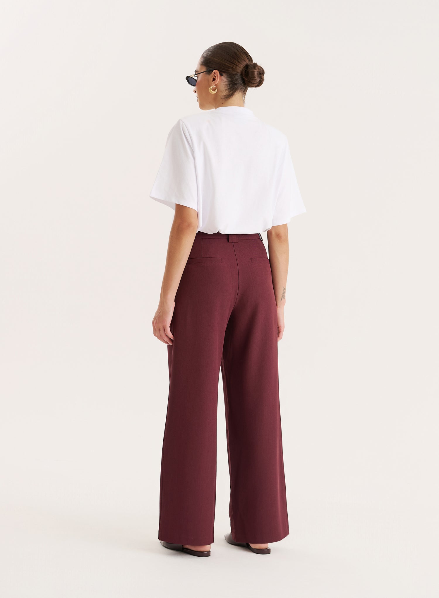 Burgundy Tailored Trouser