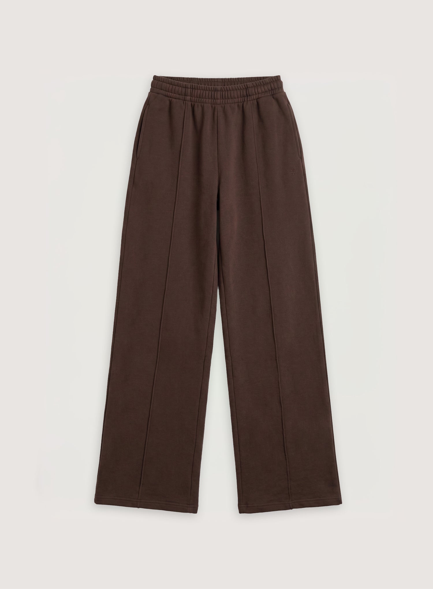 Chocolate Brown 4th Branded Wide Leg Jogger
