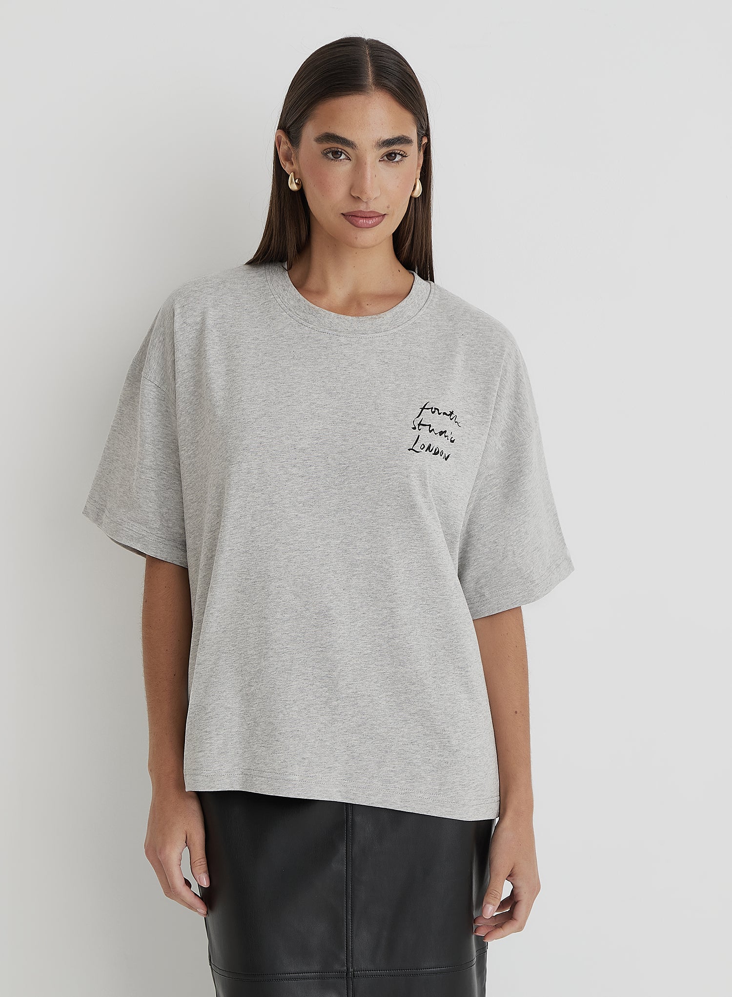 Grey Fourth Runway T-Shirt- Kate