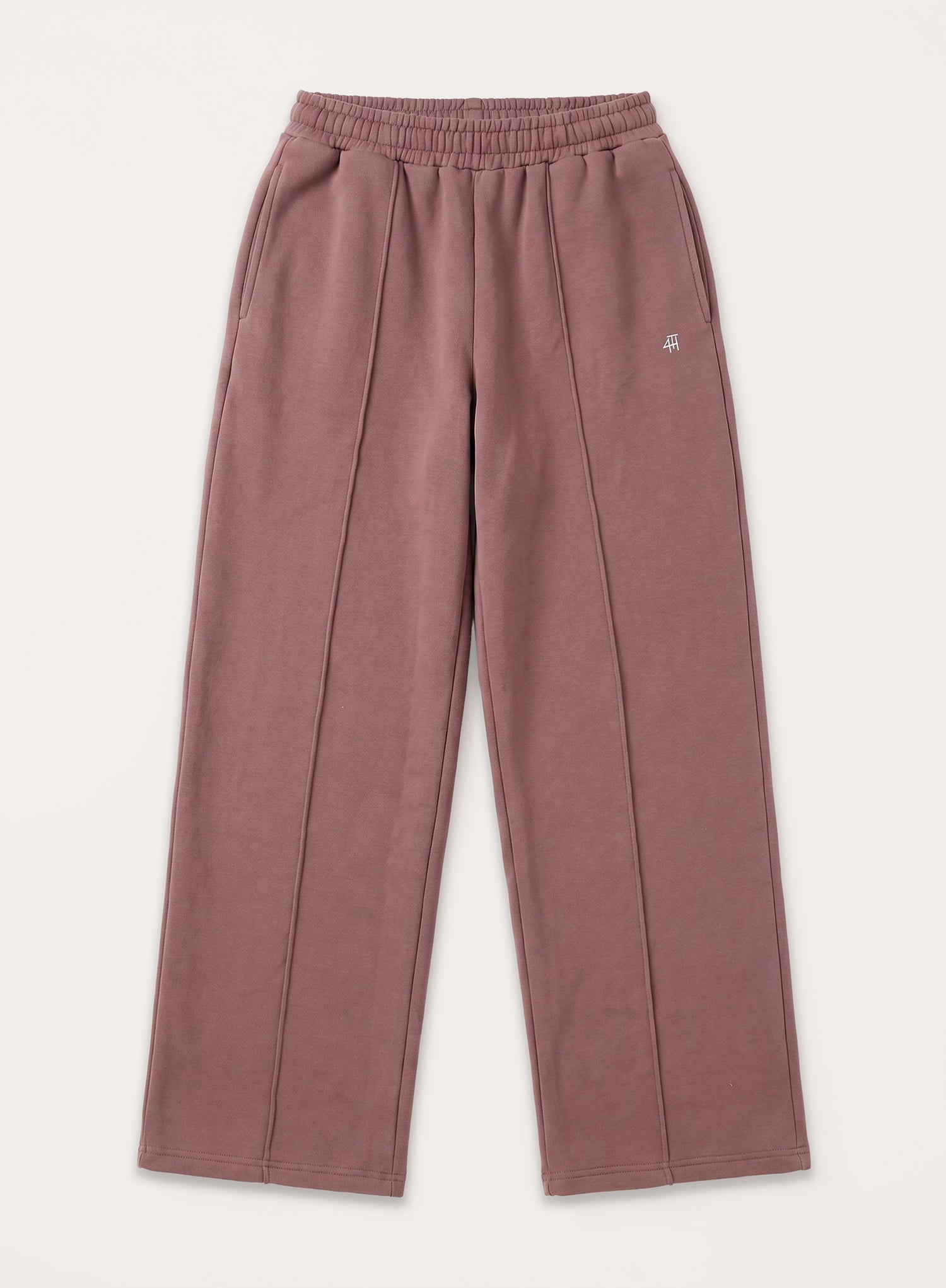 Mocha 4th Wide Leg Branded Joggers