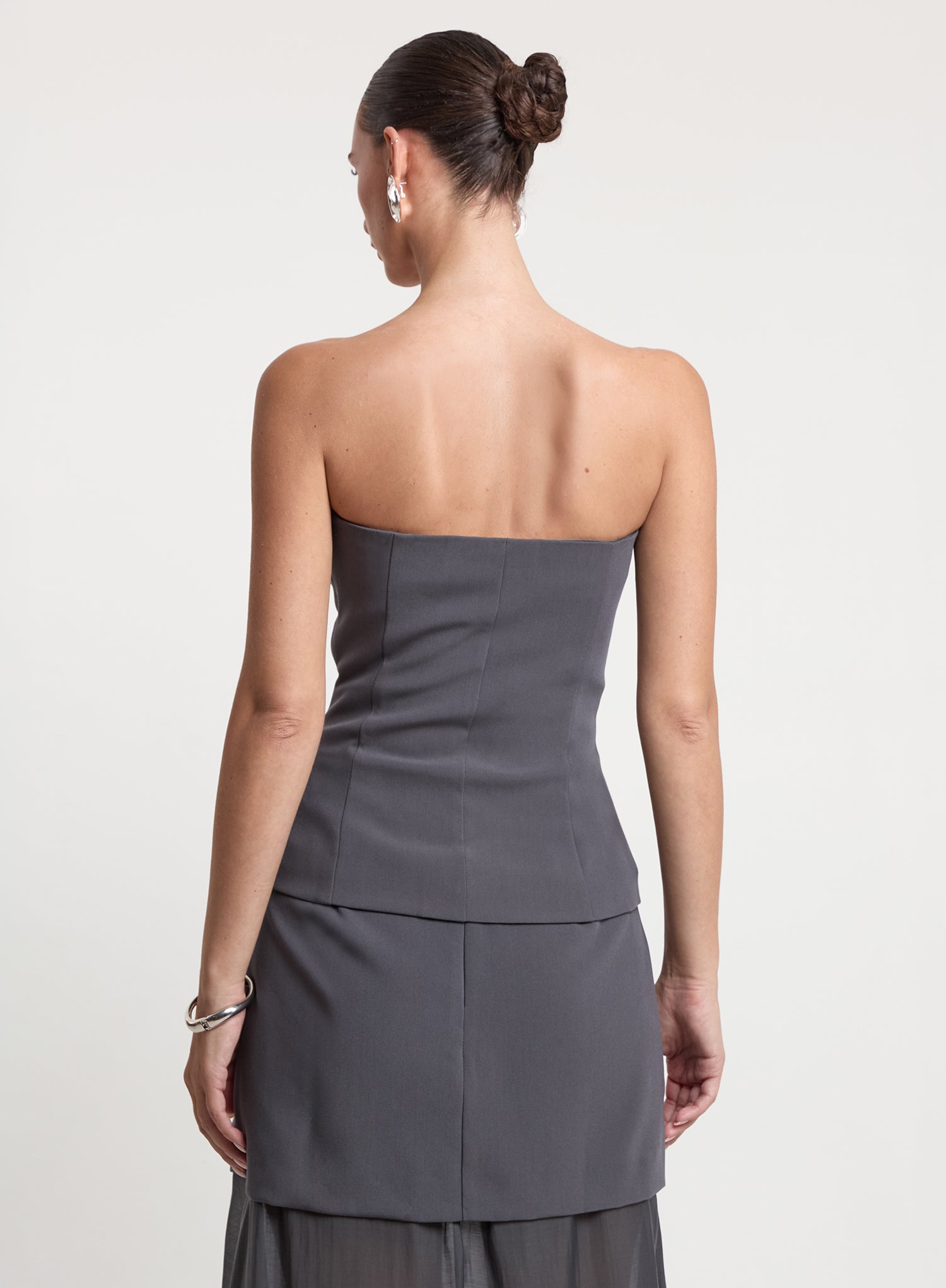 Grey Structured Corset
