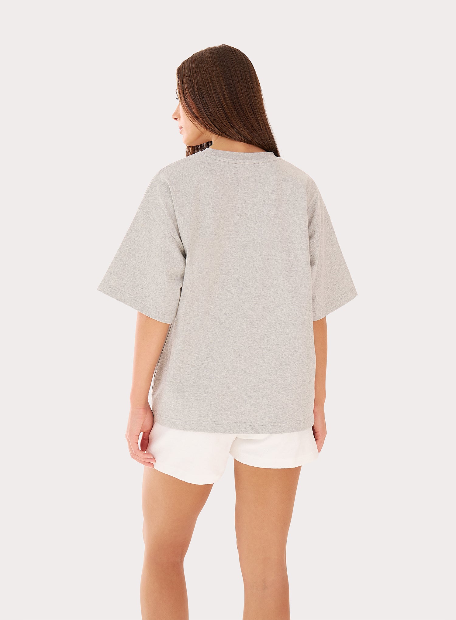 Grey Fourth Branded Cotton Oversized T-Shirt