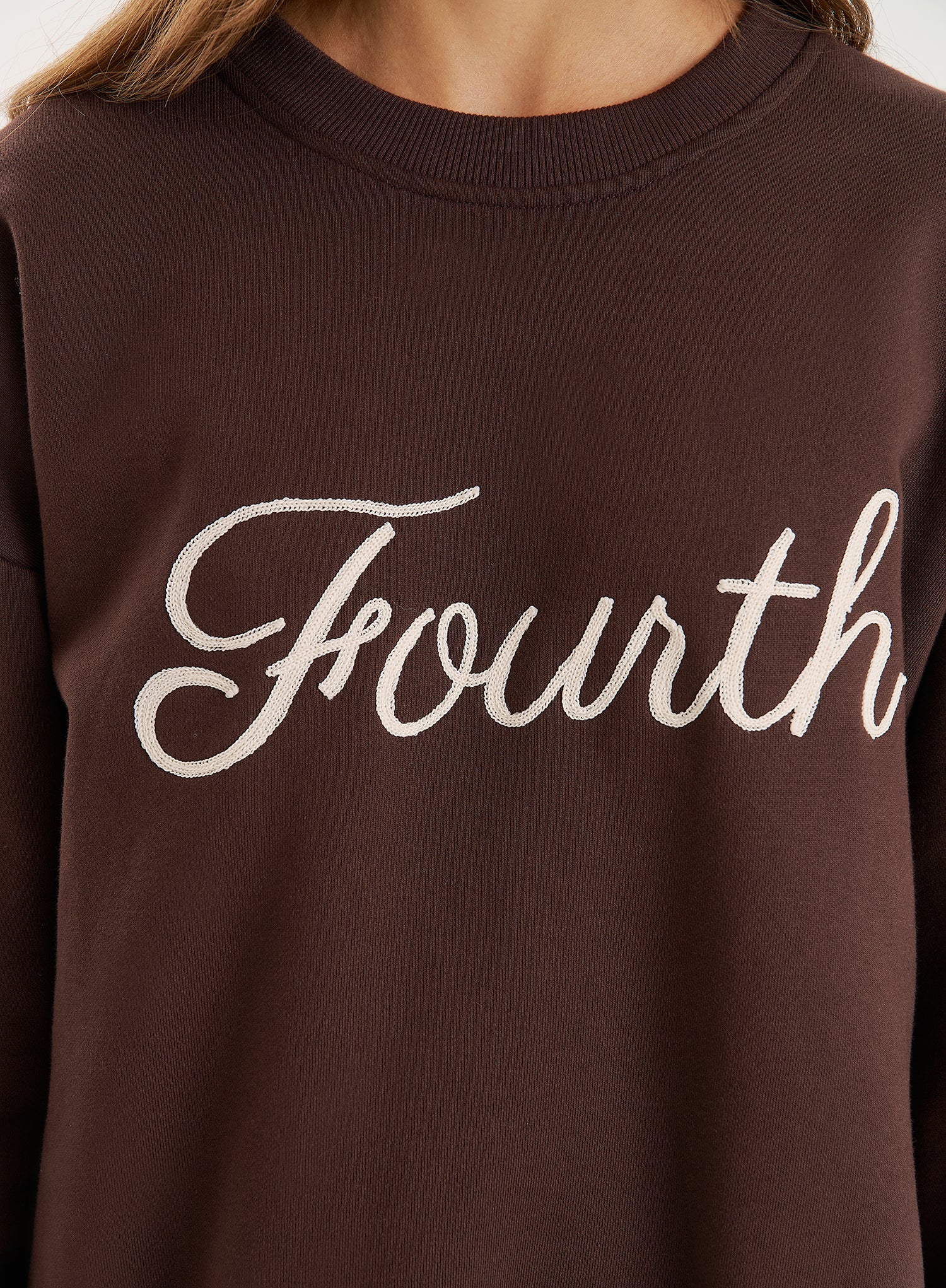 Chocolate Fourth Branded Sweatshirt