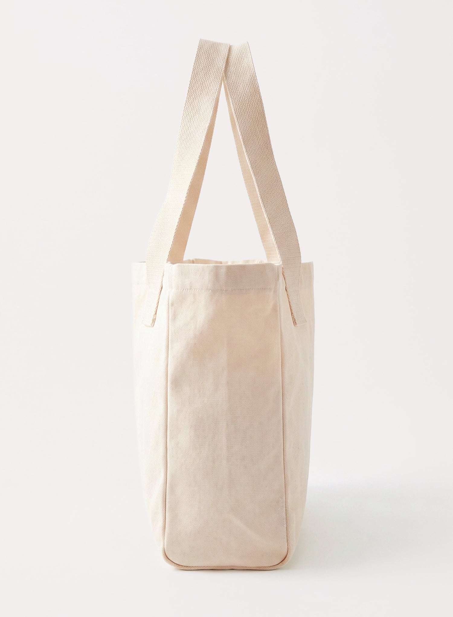 Cream Canvas Branded Tote Bag