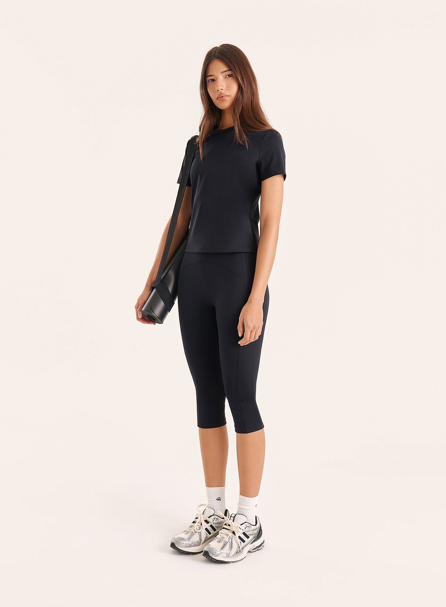 Black Soft Touch Capri Pants
