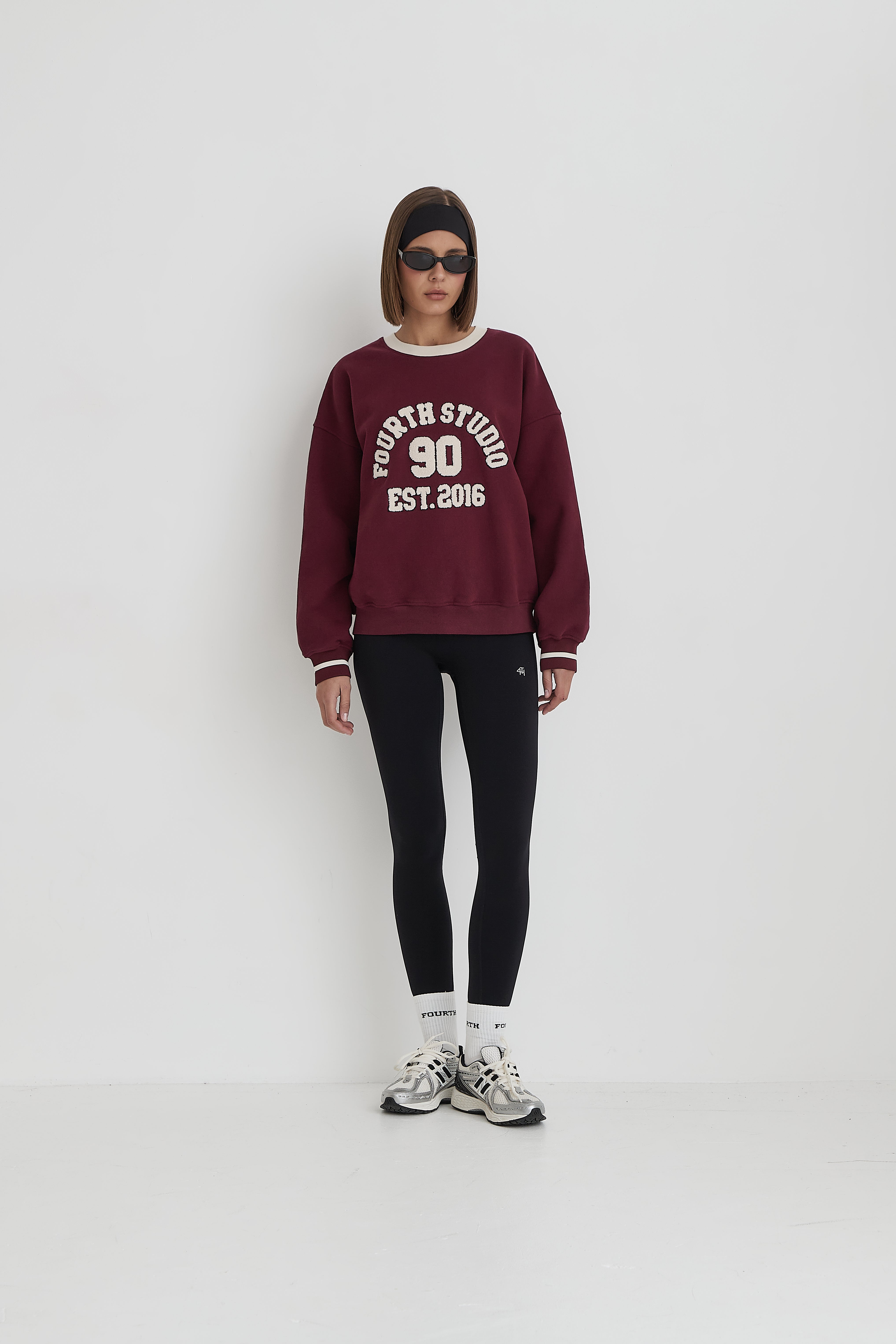 Burgundy Fourth Studio Relaxed Oversized Sweatshirt- Davis