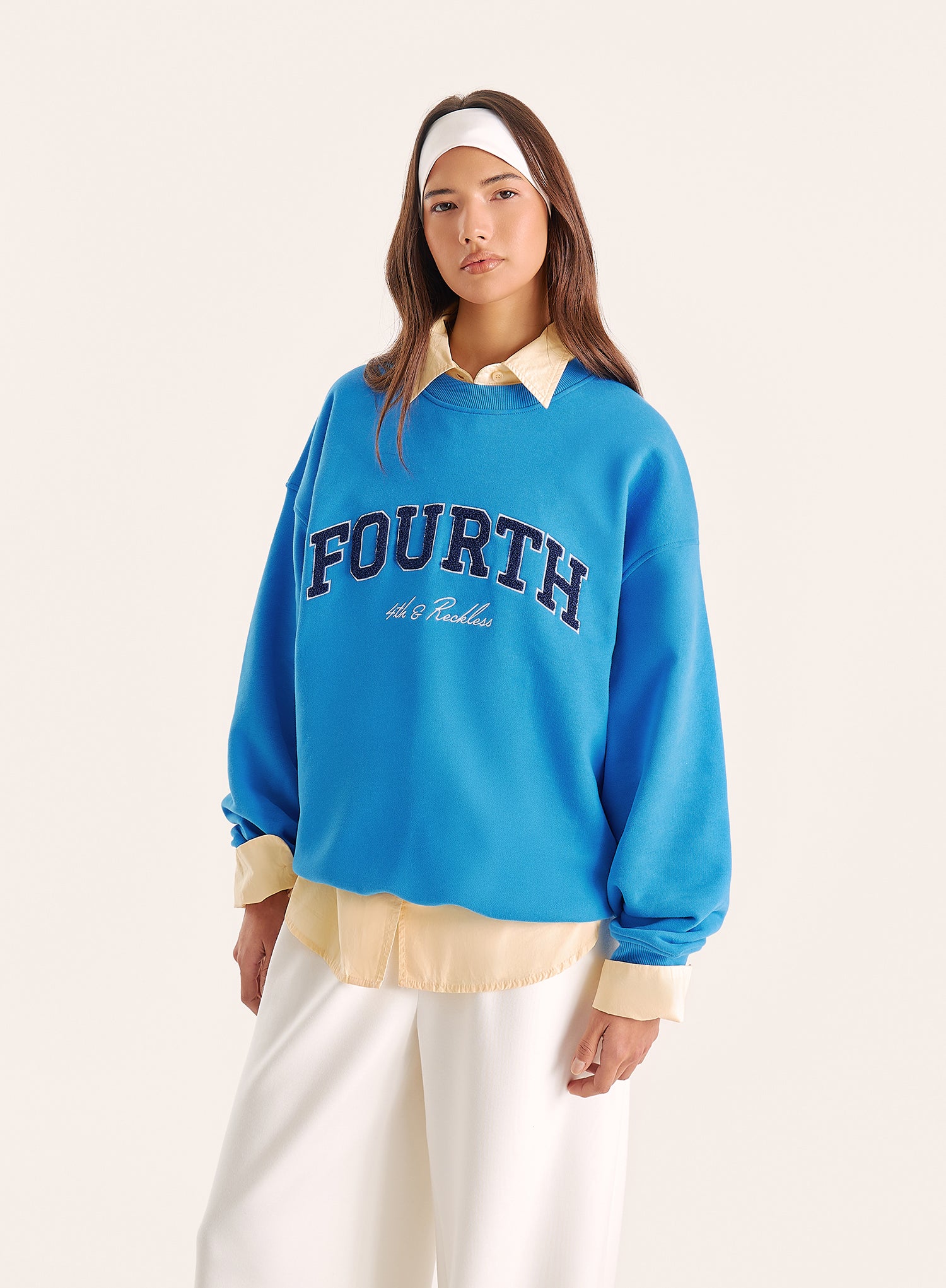 Bright Blue Fourth Branded Sweatshirt