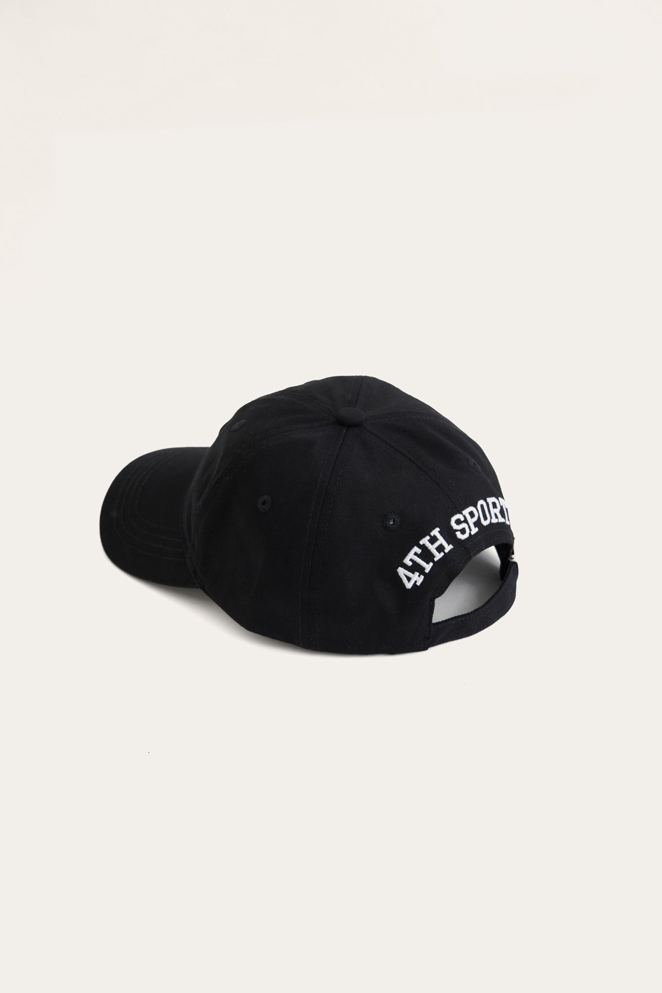 Black 4th Branded Embroidered Cap