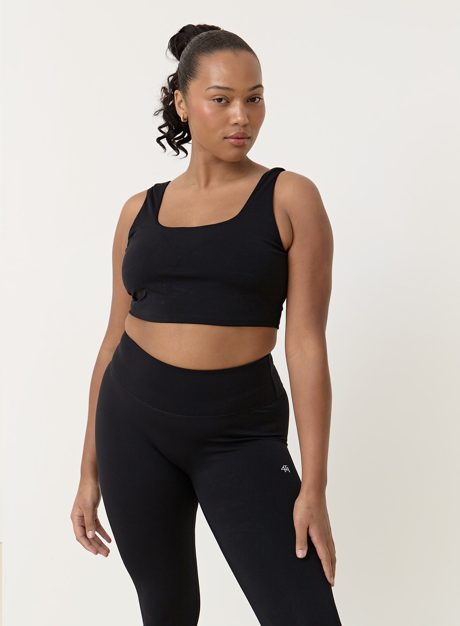 Black Fourth Crop Top- Elessia