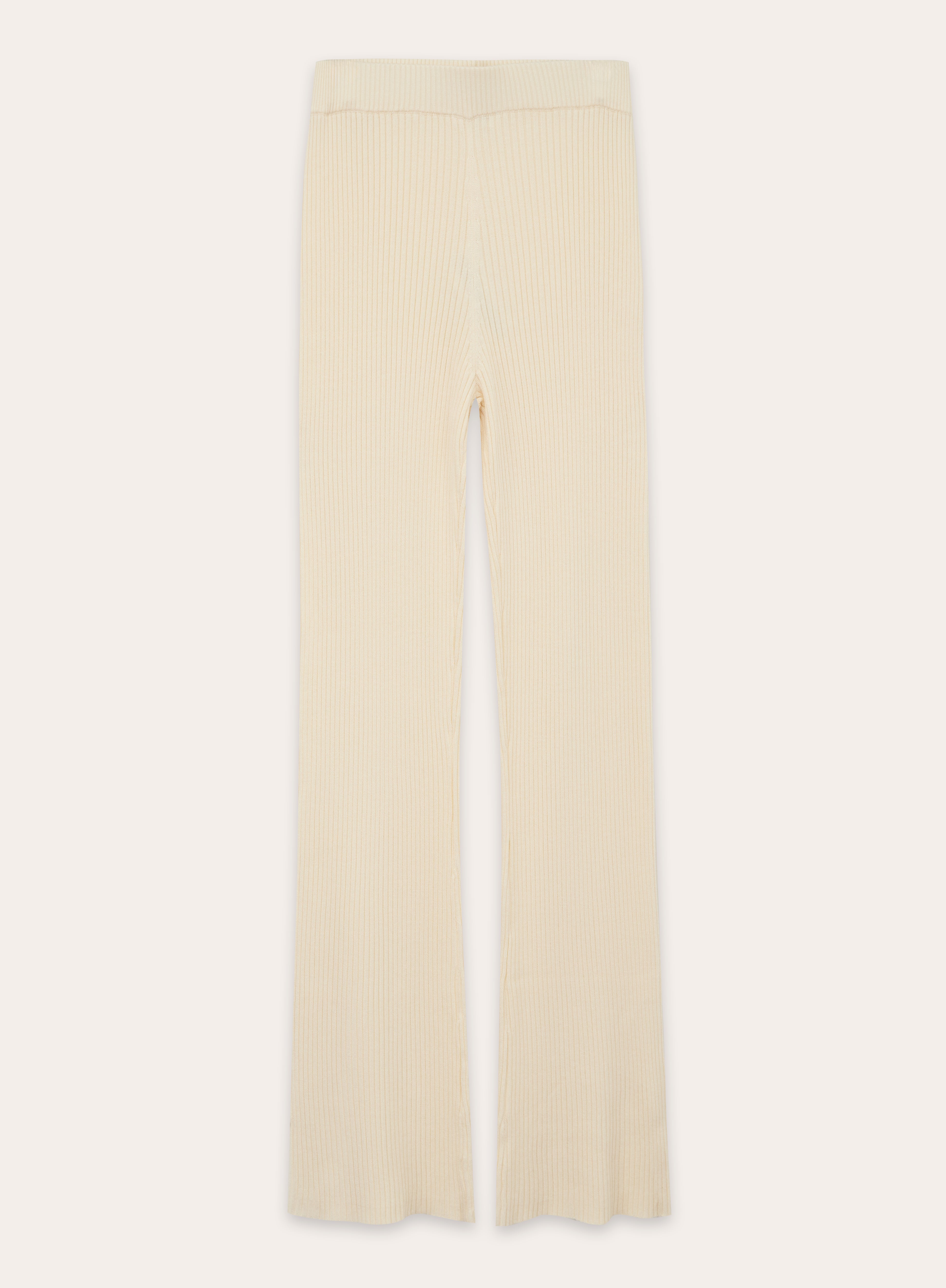 Cream Knitted Trouser