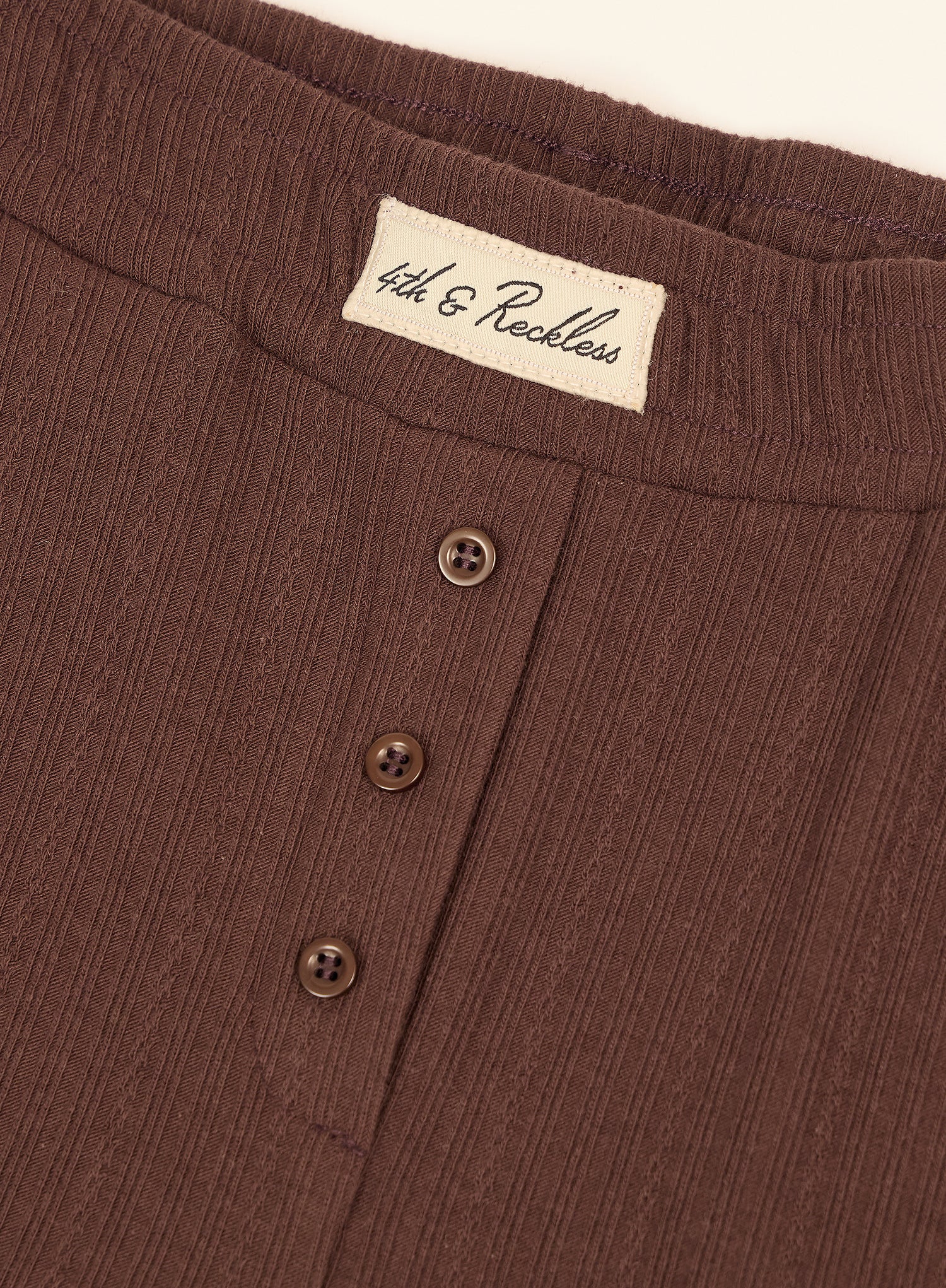 Chocolate Logo Waistband Pointelle Trousers