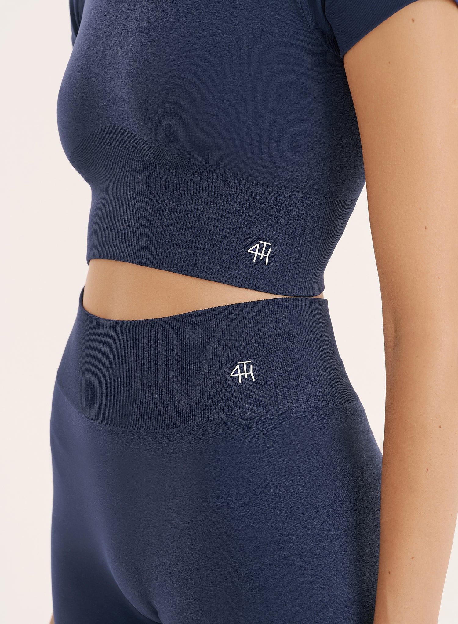 Navy Sculpting Seamless Cycling Shorts