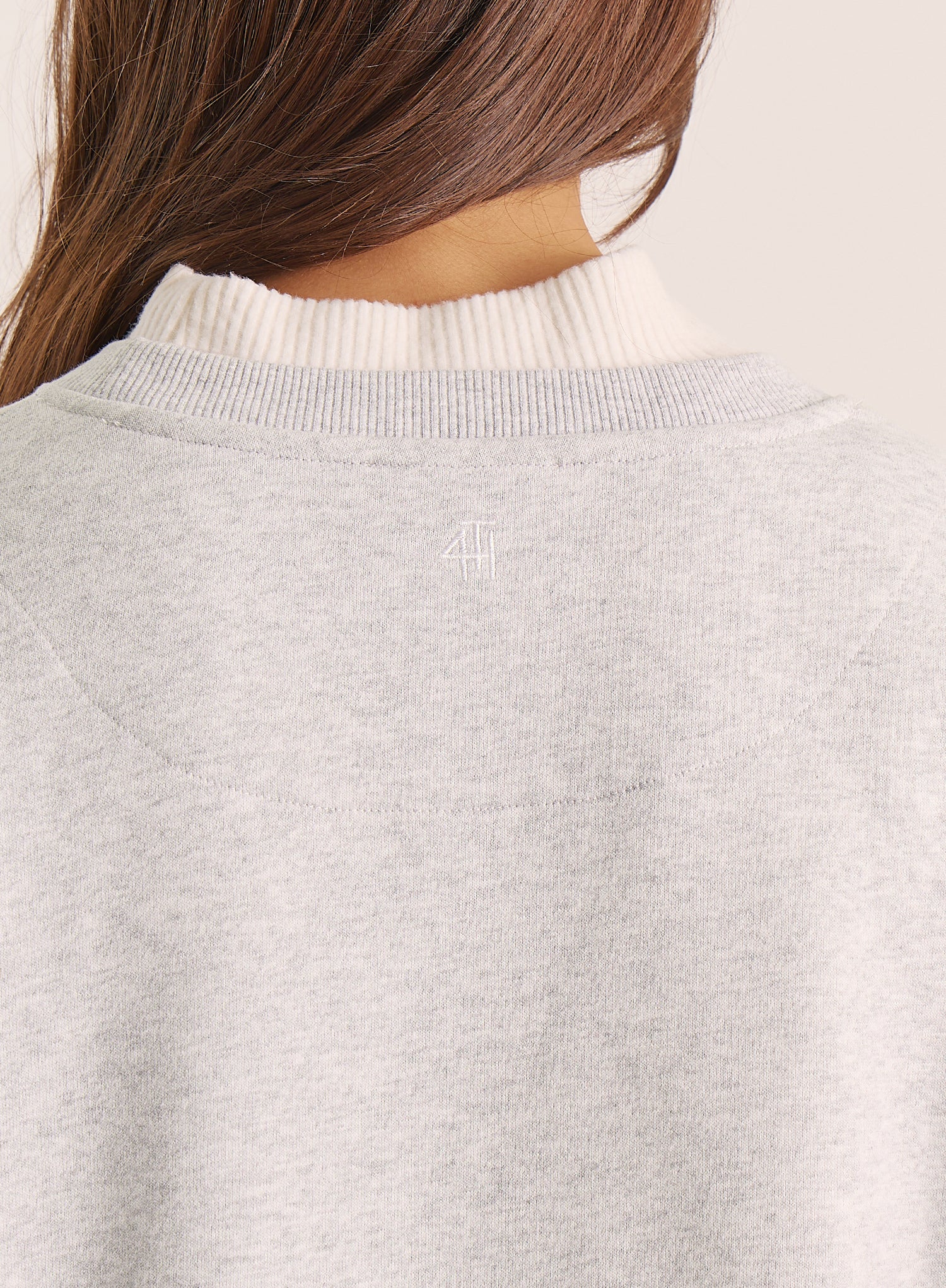 Light Grey Fourth Script Slogan Sweatshirt