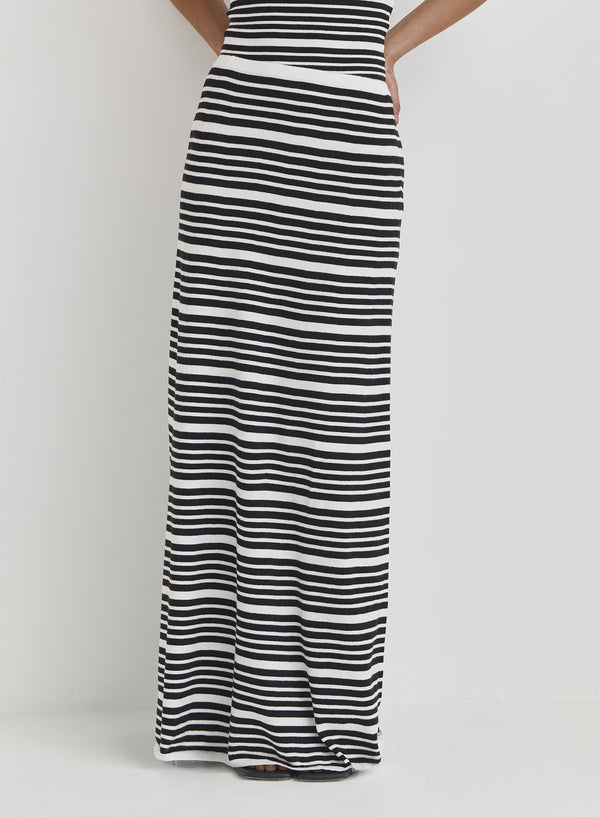 Multi Stripe Maxi Skirt- Eva