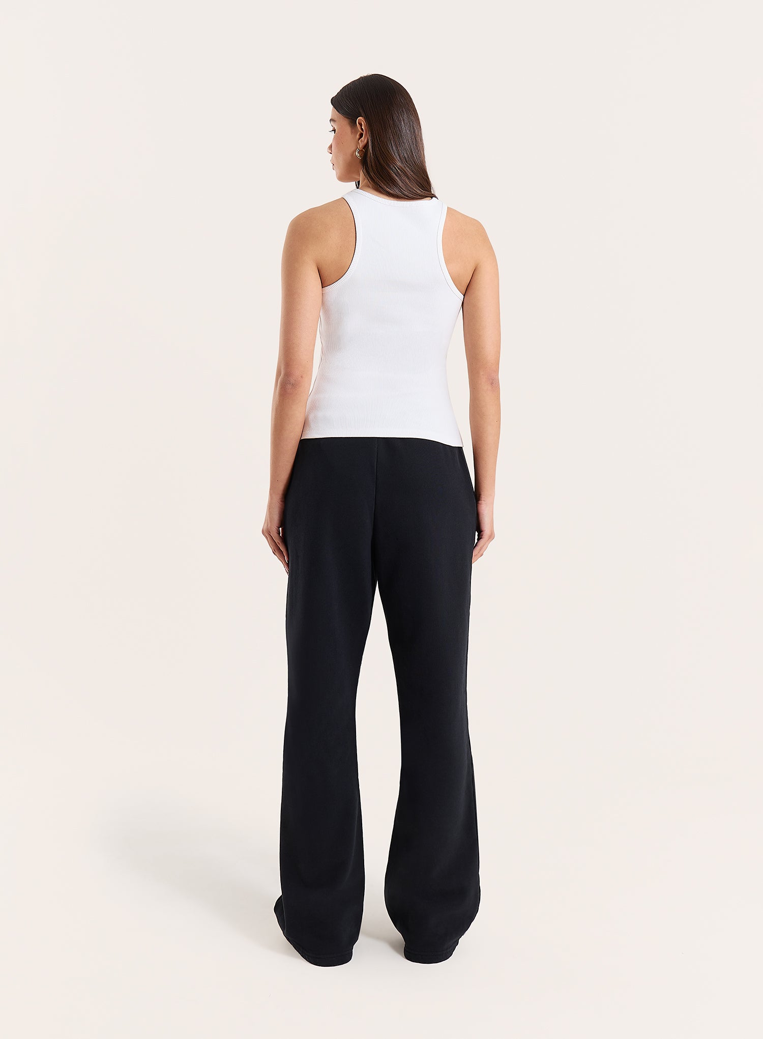 Black 4th Wide Leg Branded Joggers