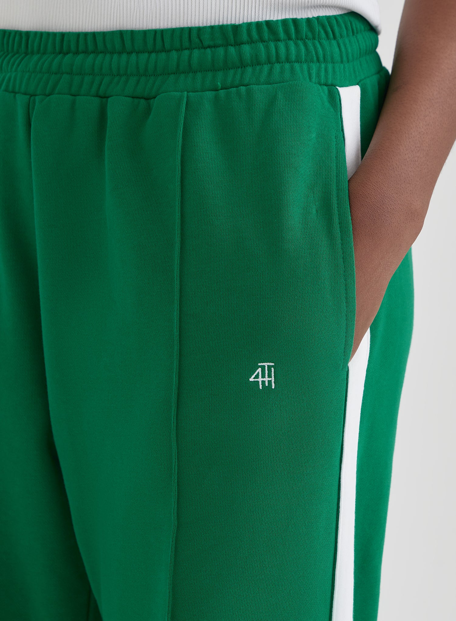 Green 4th Wide Leg Branded Jogger - Fergie